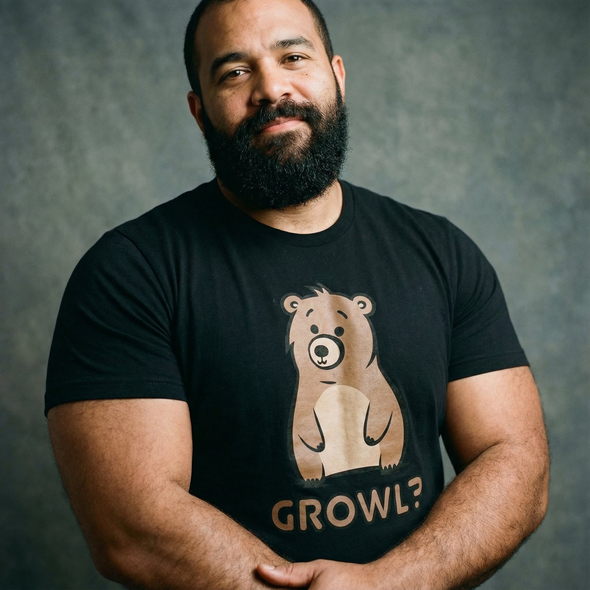 Growl Bear T-Shirt #color_Black