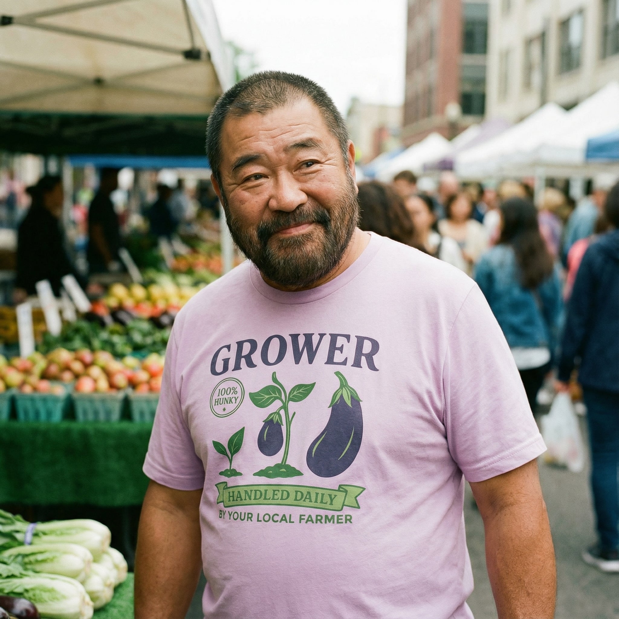 Grower Vintage Eggplant T-Shirt #color_Lilac