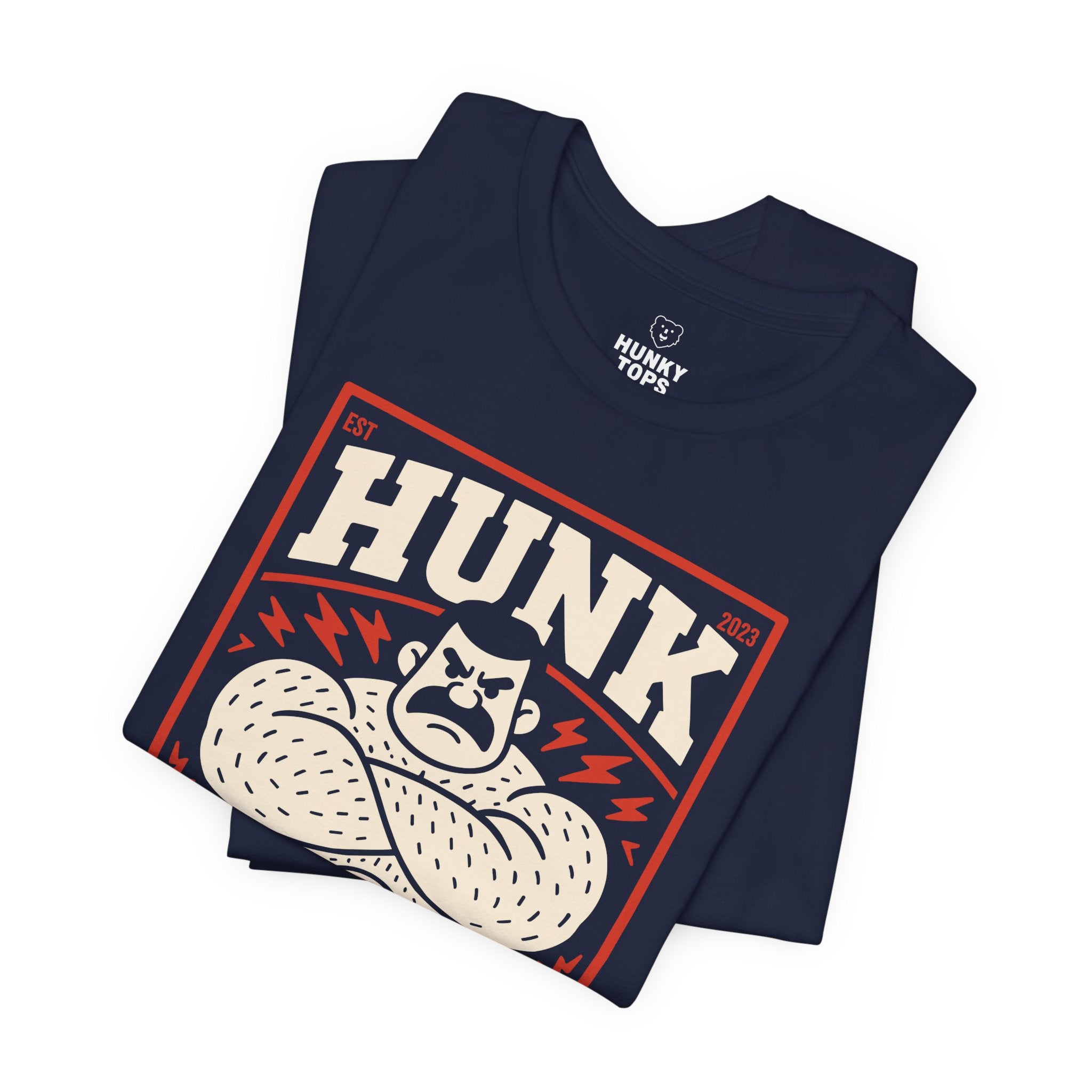 HUNK Gym Daddy T-Shirt - Hunky Tops #color_Navy