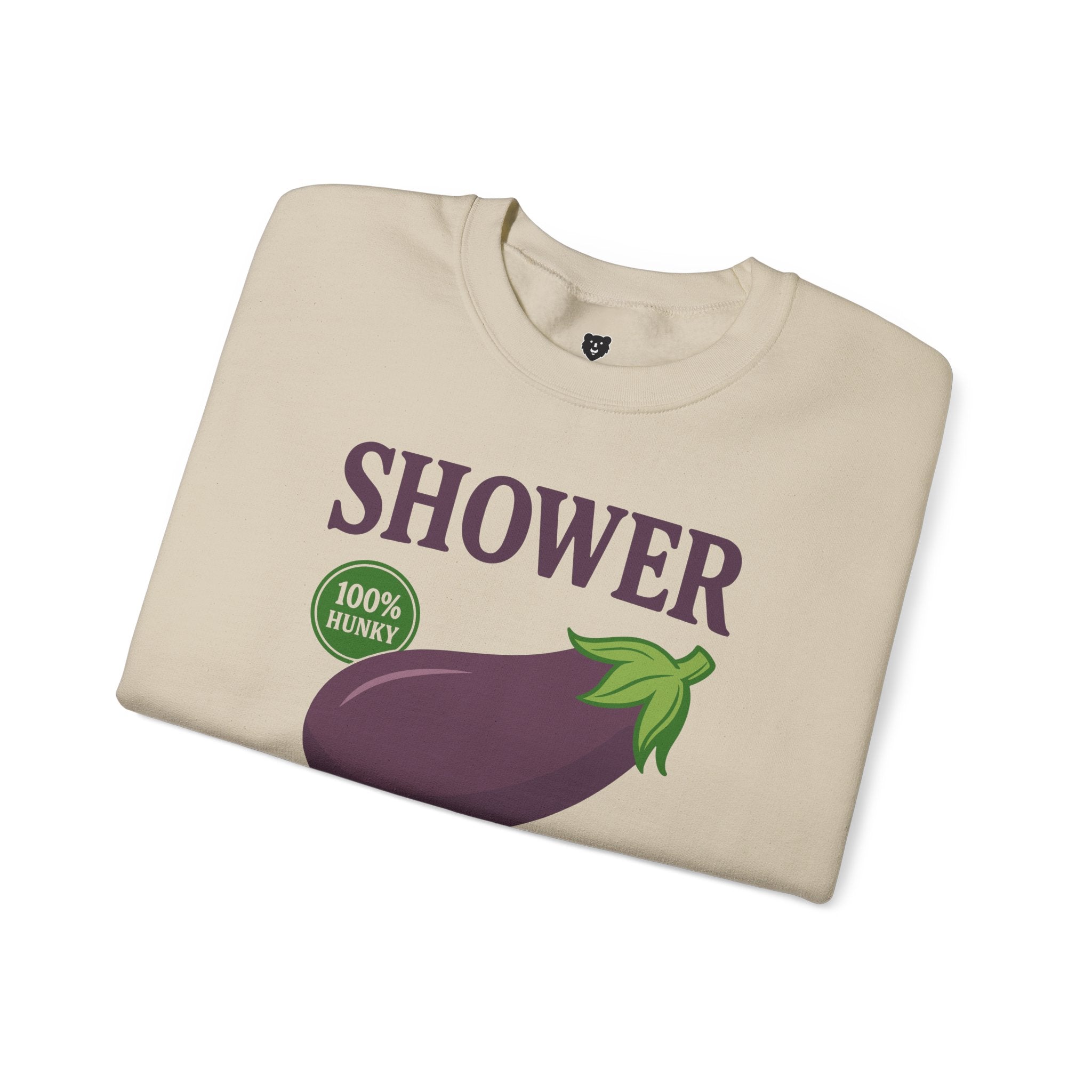 Shower Vintage Eggplant Sweatshirt - Hunky Tops #color_Sand