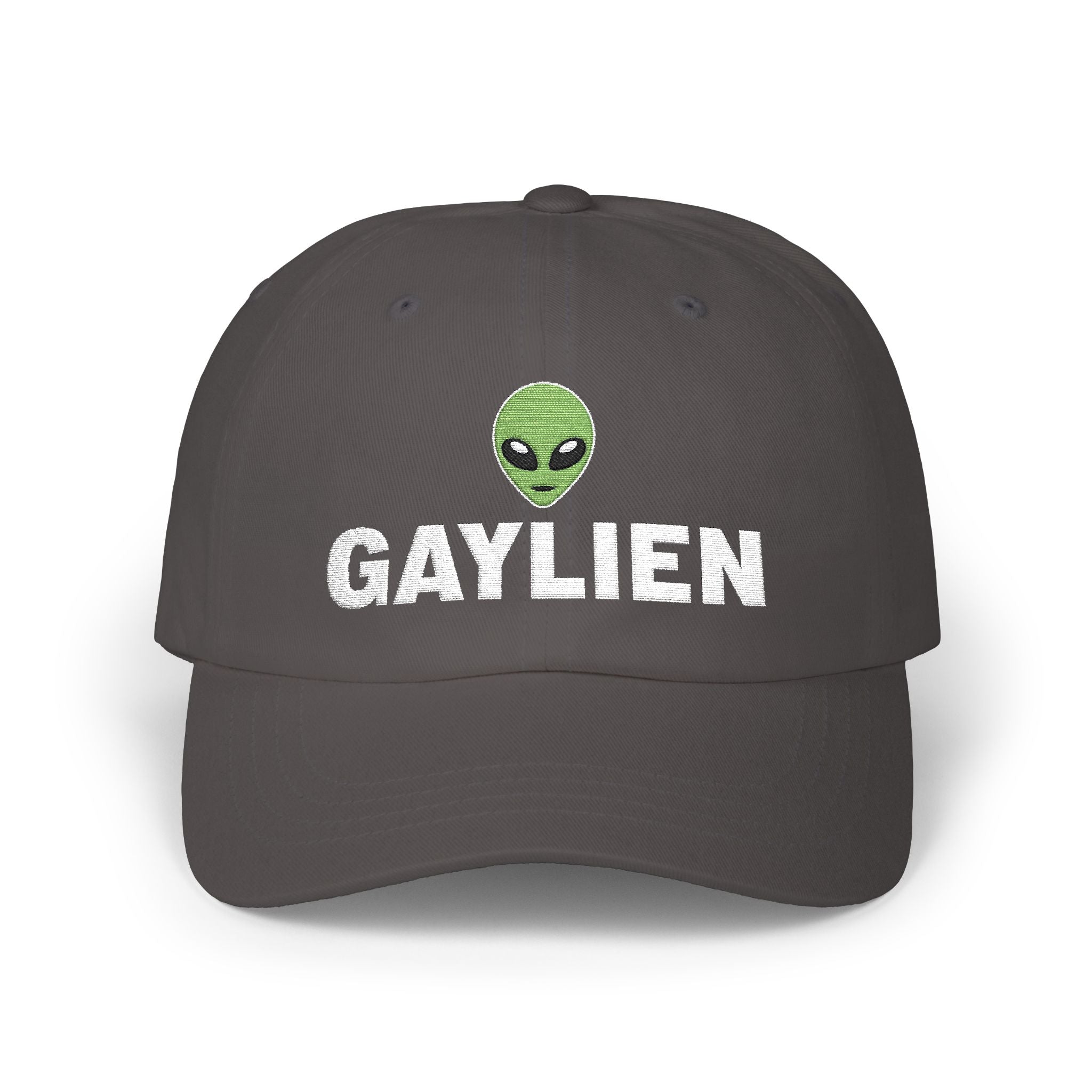 Gaylien Embroidered Dad Cap - Hunky Tops #color_Dark Grey