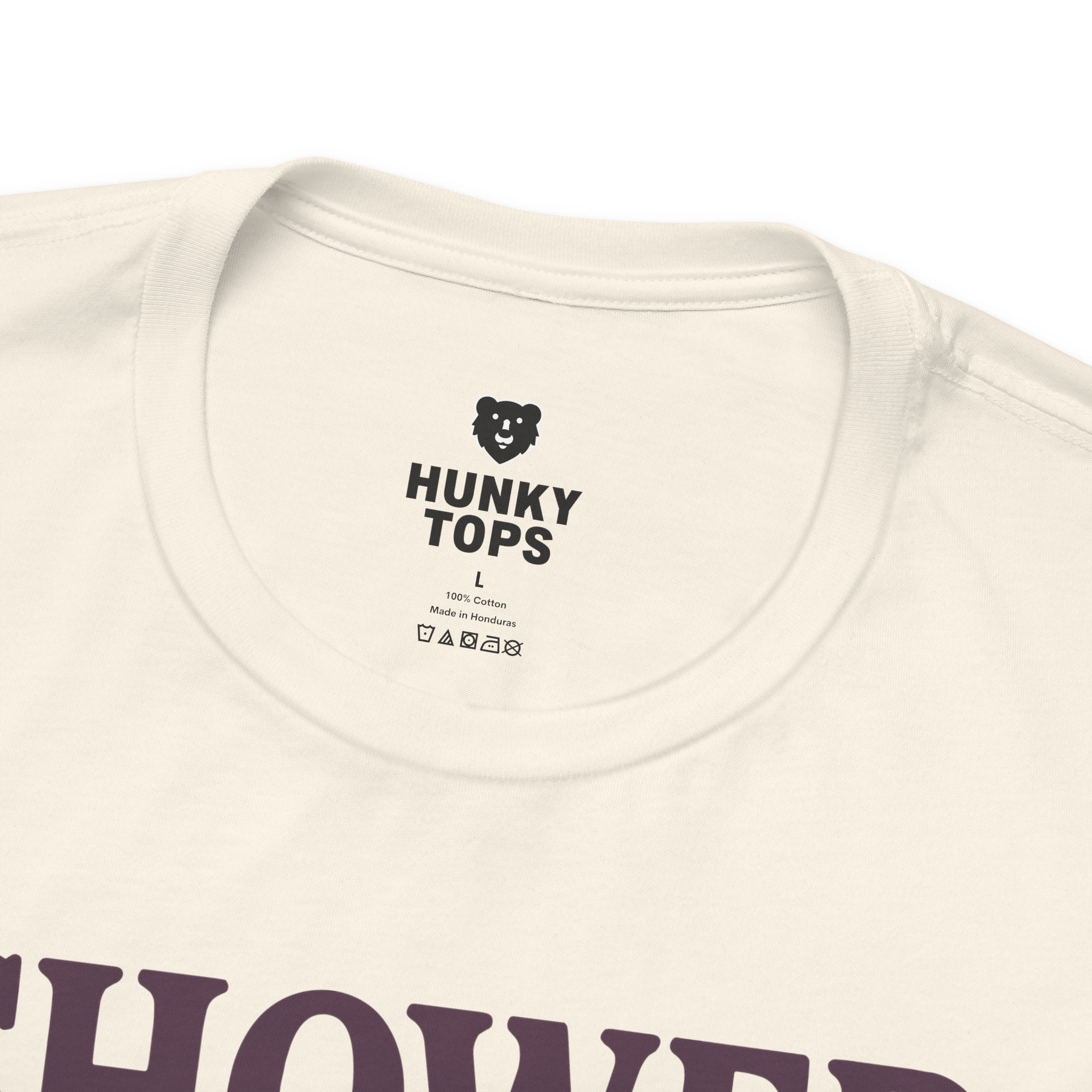 Shower Vintage Eggplant T-Shirt - Hunky Tops #color_Natural