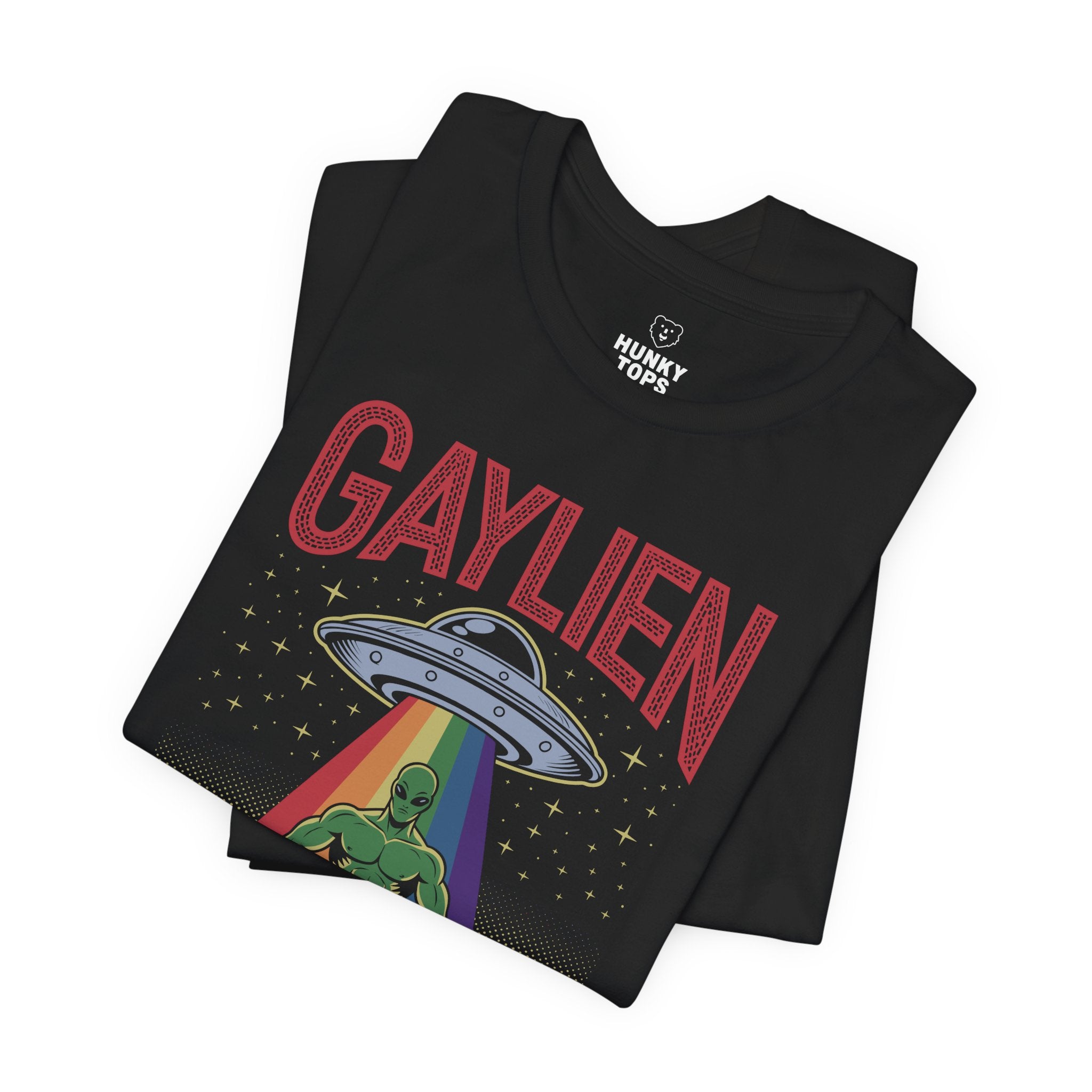 GAYLIEN T-Shirt - Hunky Tops #color_Black