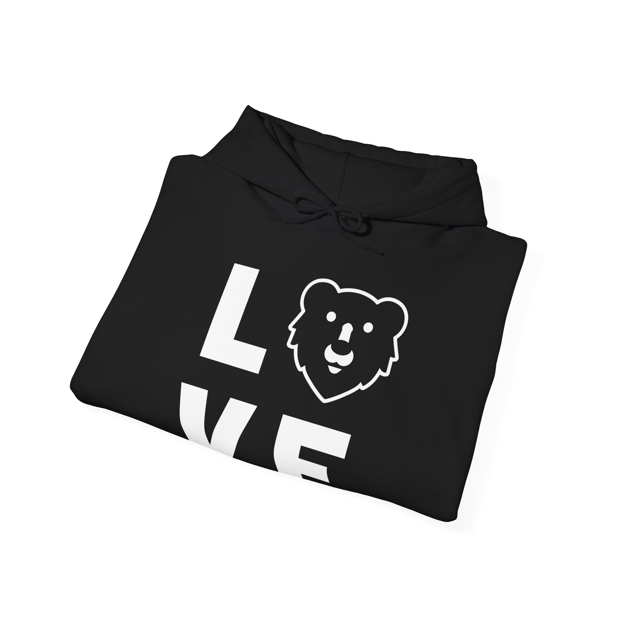 Love Hunky Tops Logo Hoodie - Hunky Tops #color_Black