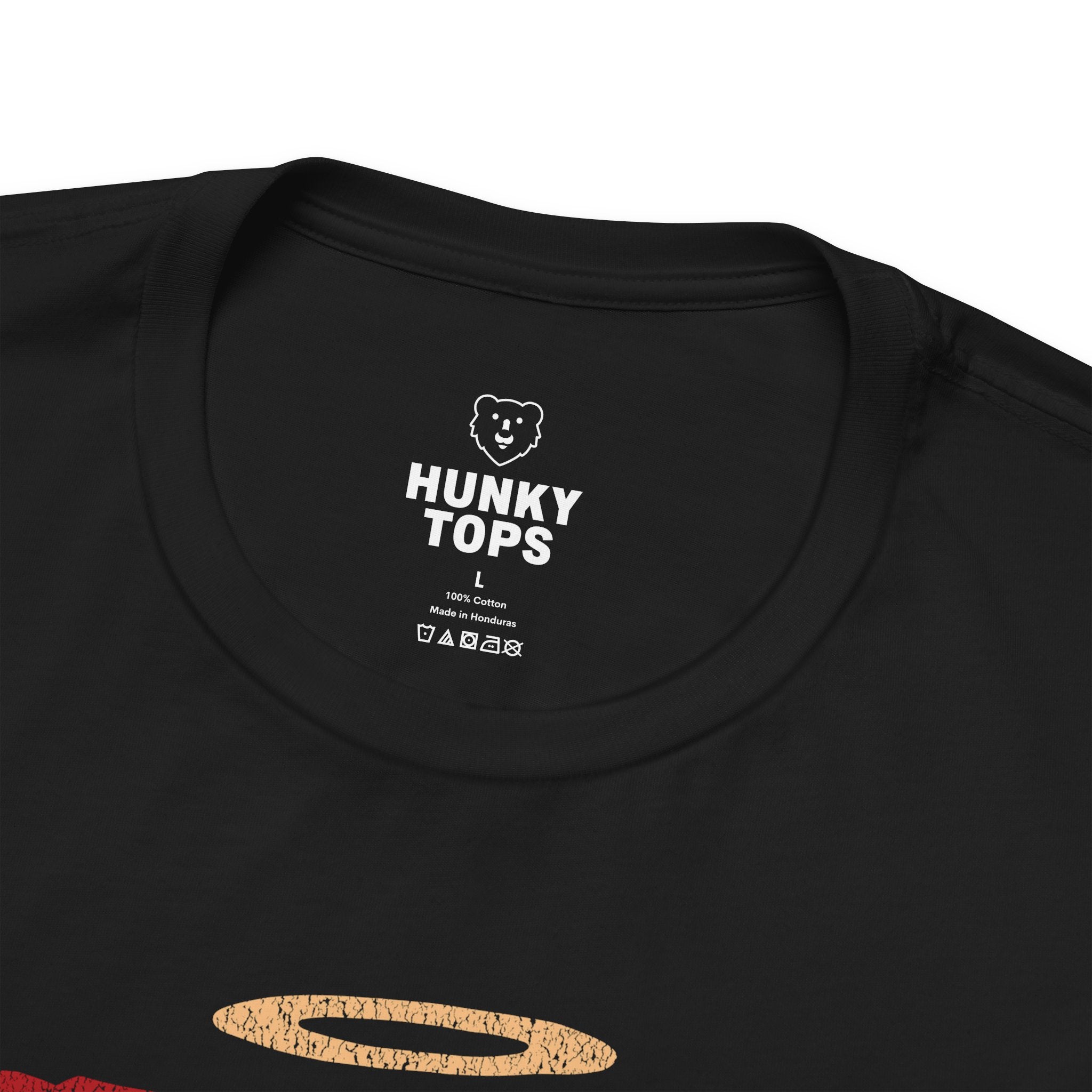 Daddy Angel T-Shirt - Hunky Tops #color_Black