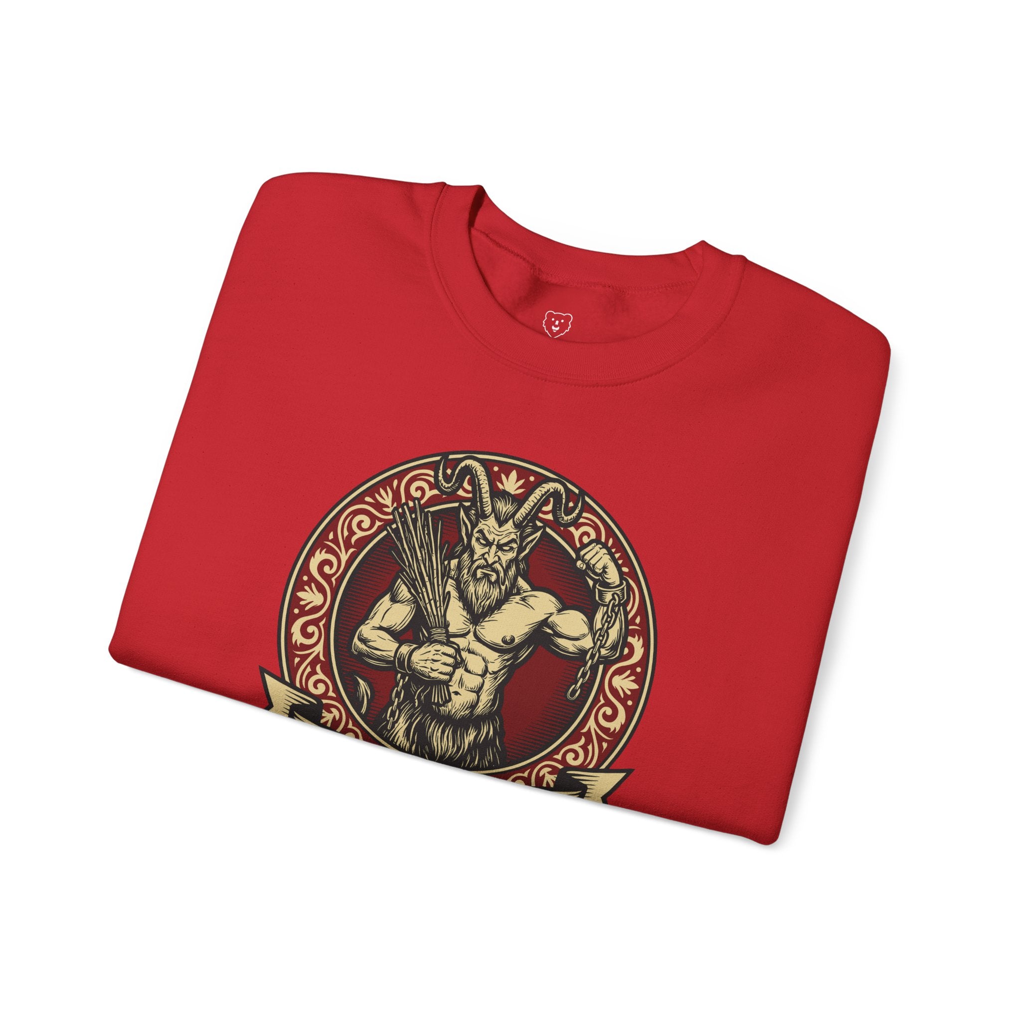 Daddy Krampus Sweatshirt - Hunky Tops #color_Red