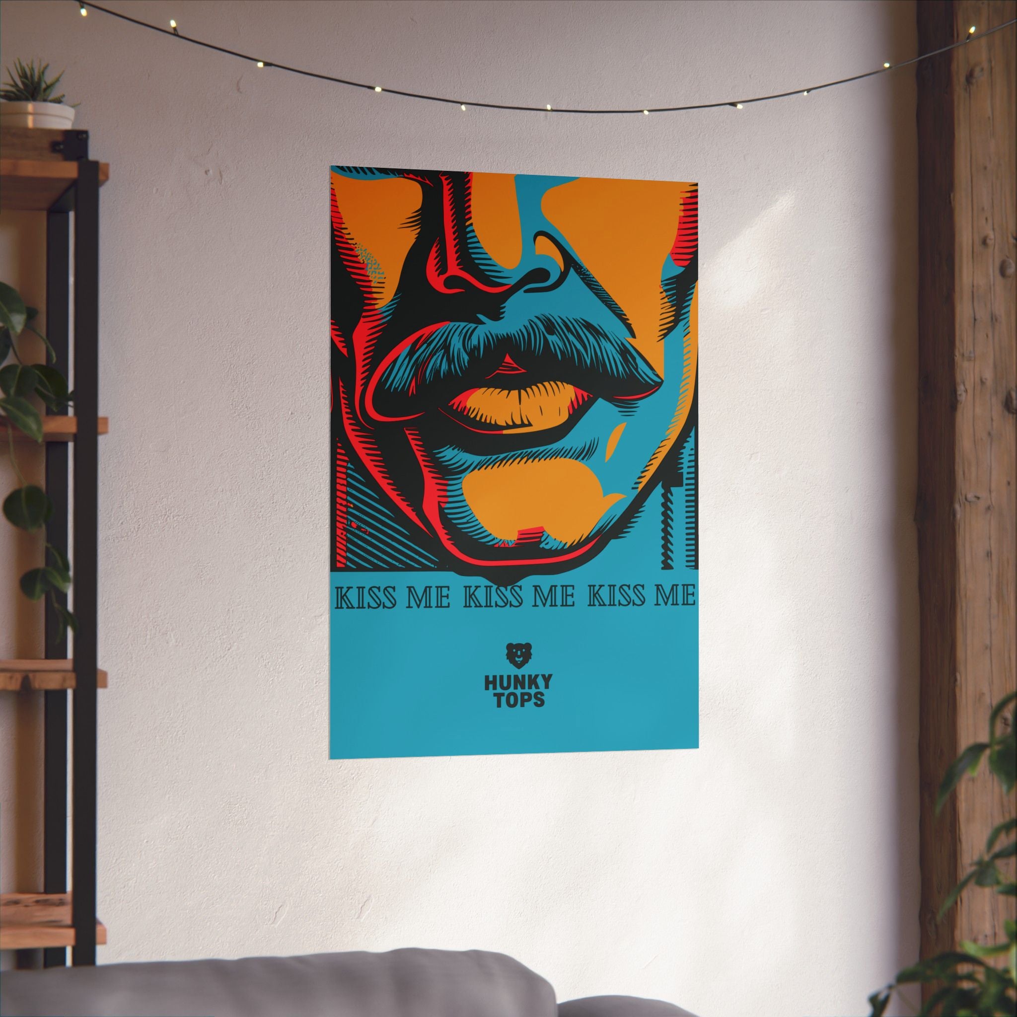 "Kiss Me Boldly" Matte Poster