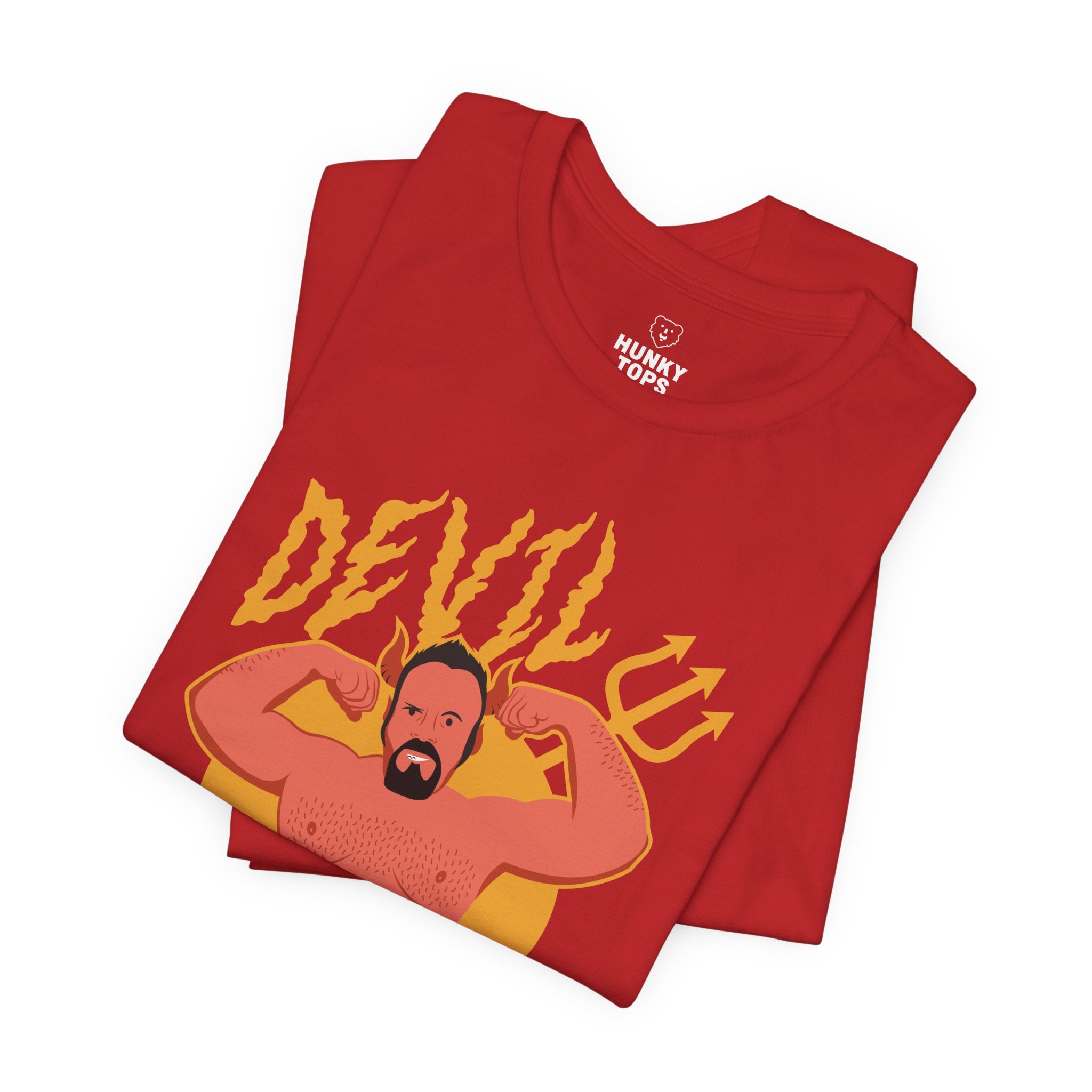 Devil Daddy T-Shirt - Hunky Tops #color_Red