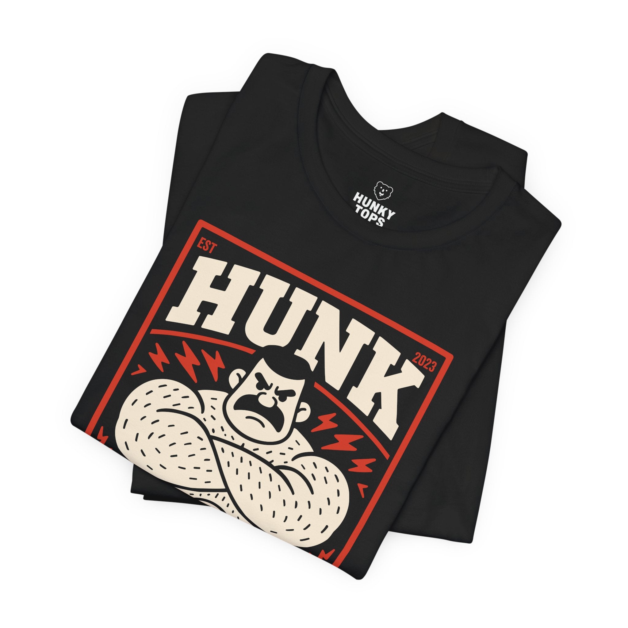 HUNK Gym Daddy T-Shirt - Hunky Tops #color_Black