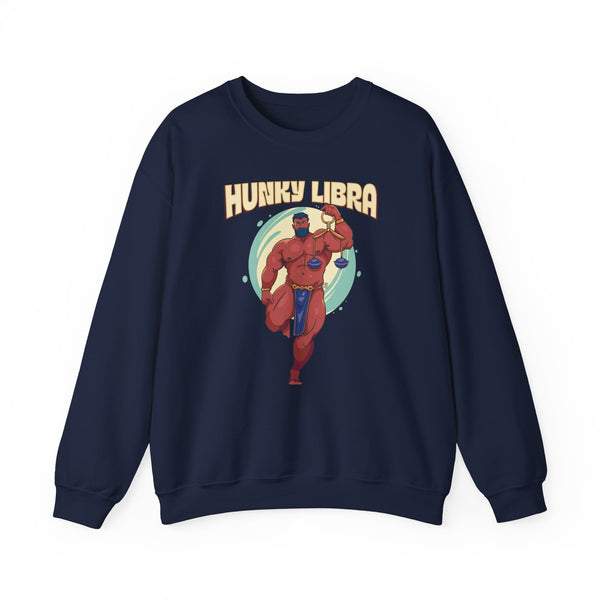Hunky Libra Zodiac Sweatshirt by Axeish Guy