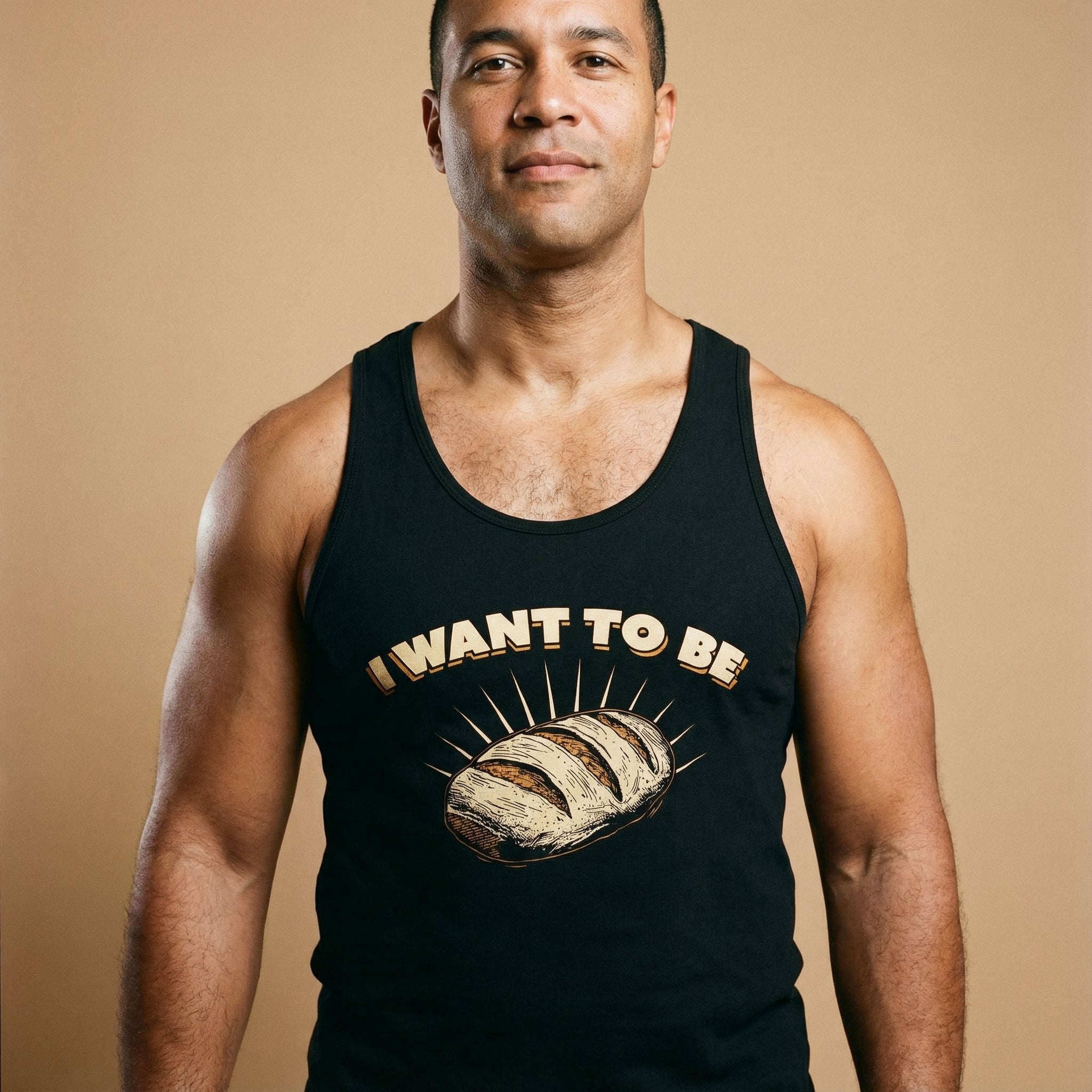 I WANT TO BE BREAD Tank Top #color_Black
