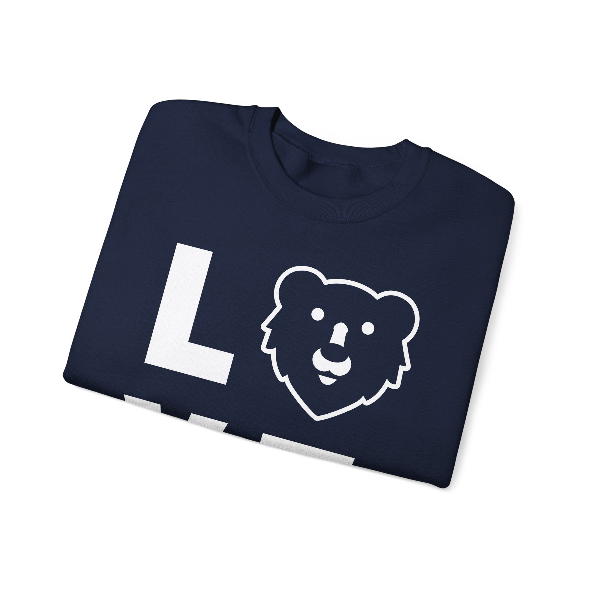 Love Hunky Tops Logo Sweatshirt - Hunky Tops #color_Navy