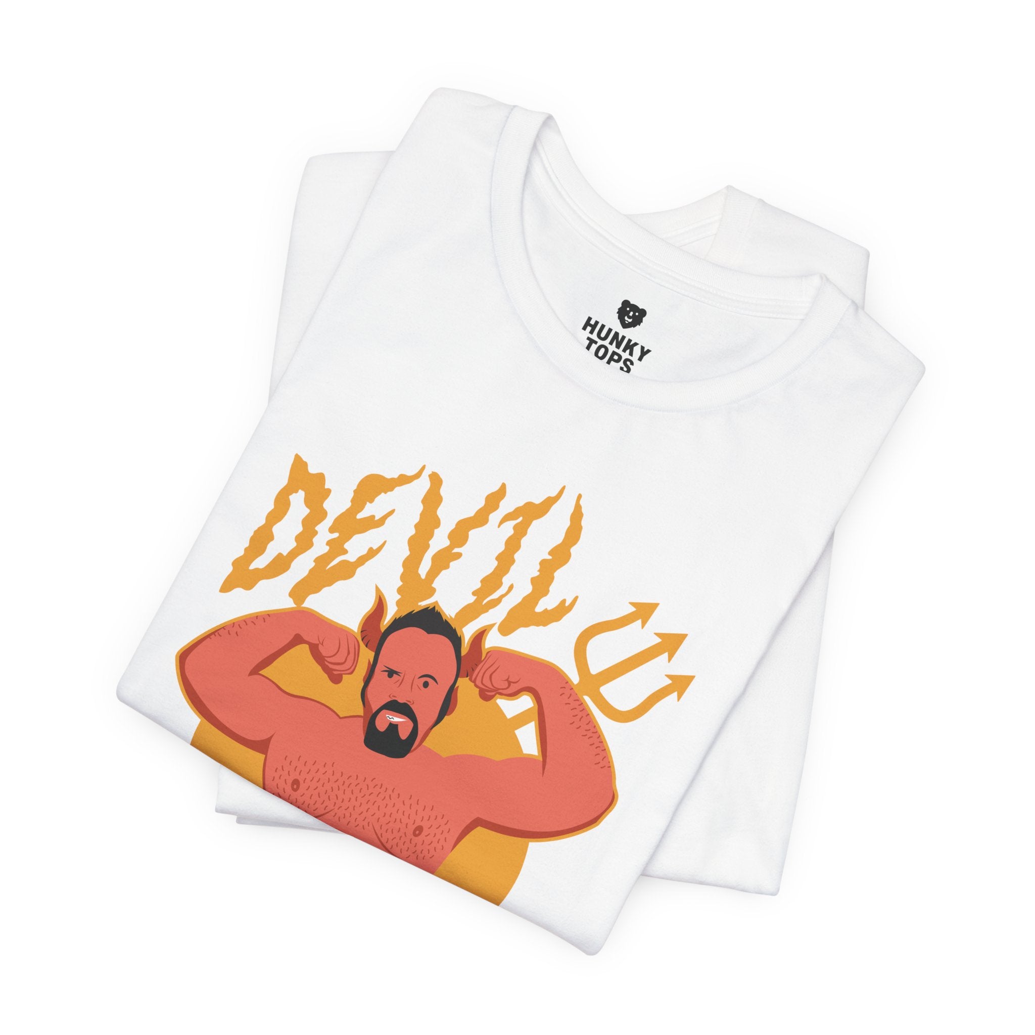 Devil Daddy T-Shirt - Hunky Tops #color_White