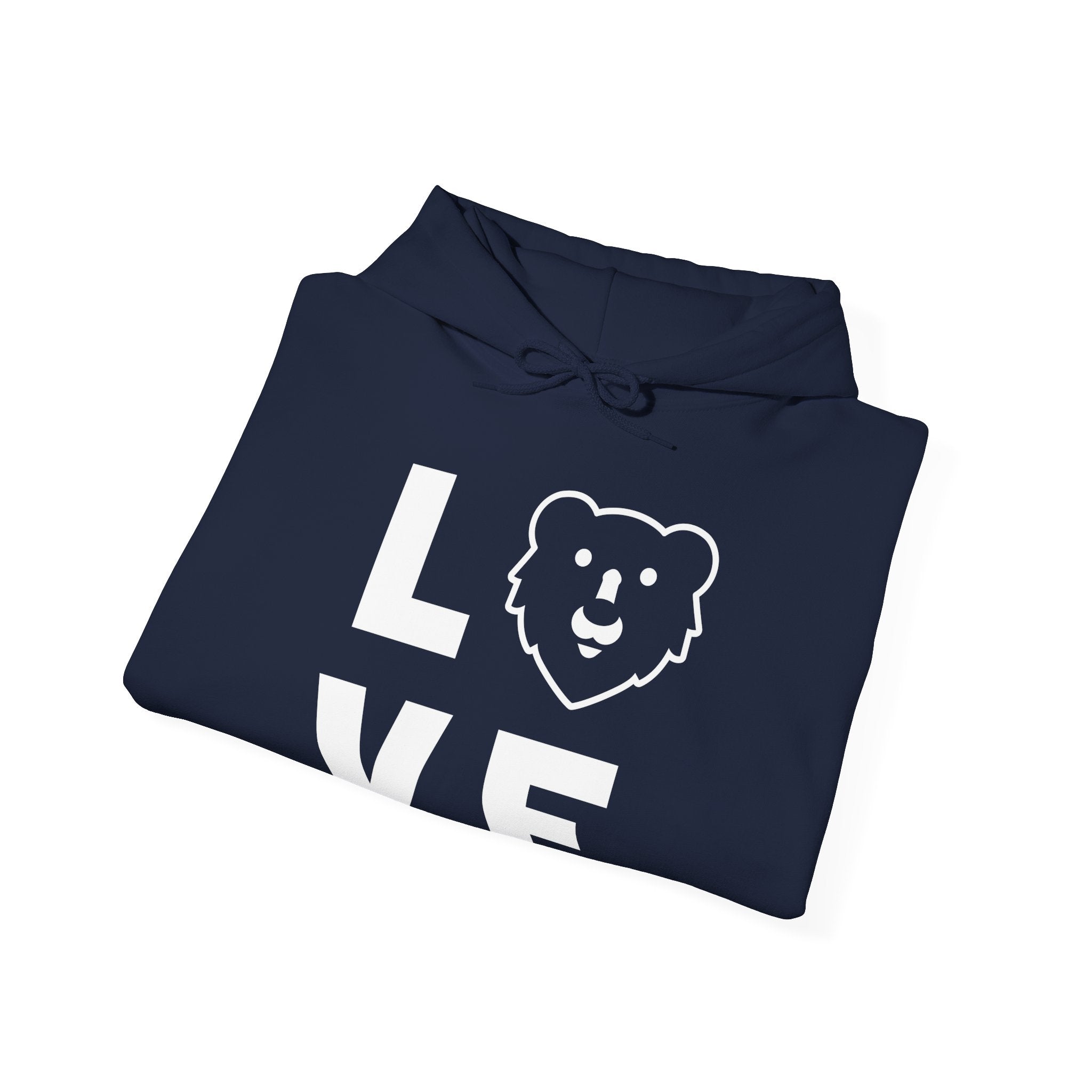 Love Hunky Tops Logo Hoodie - Hunky Tops #color_Navy