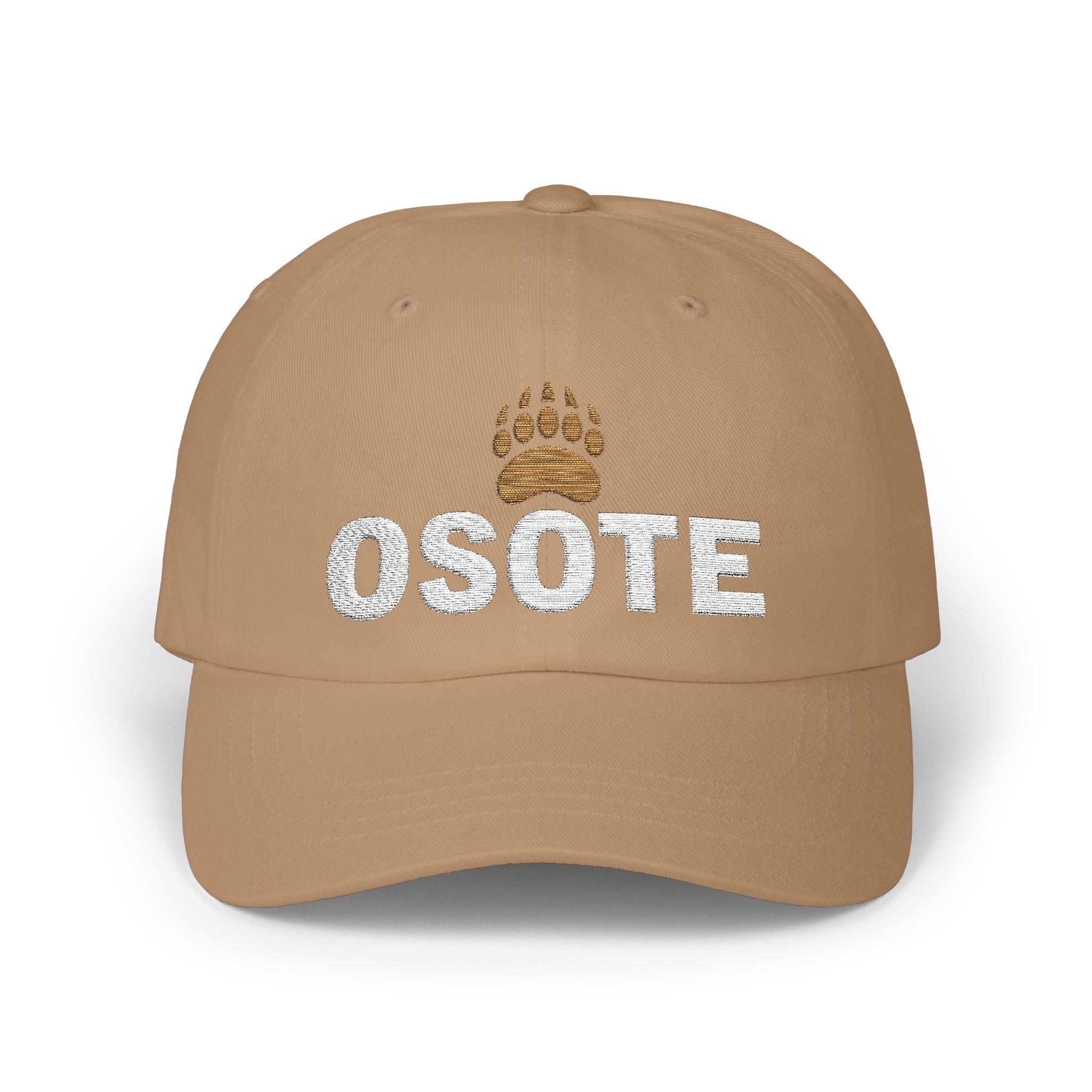 OSOTE Embroidered Dad Cap - Hunky Tops #color_Khaki