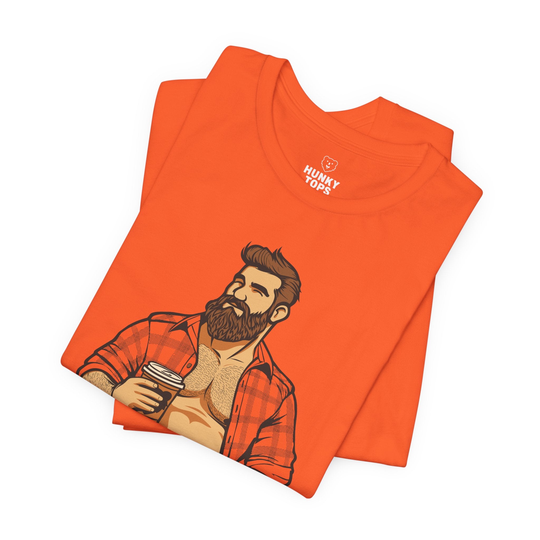 PUMPKIN SPICE DADDY T-Shirt - Hunky Tops #color_Orange