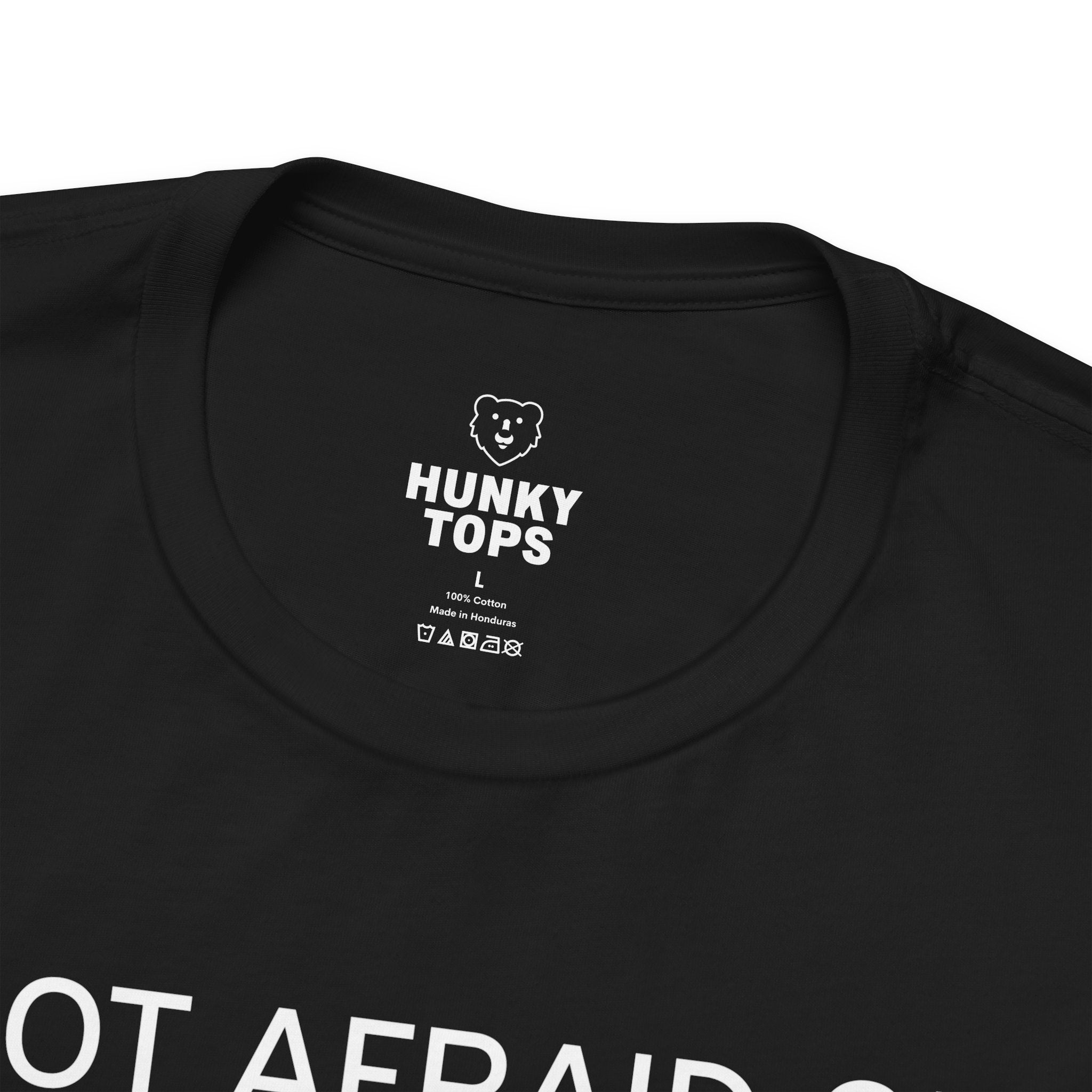 Not Afraid of Rainbow Crosswalks T-Shirt - Hunky Tops #color_Black