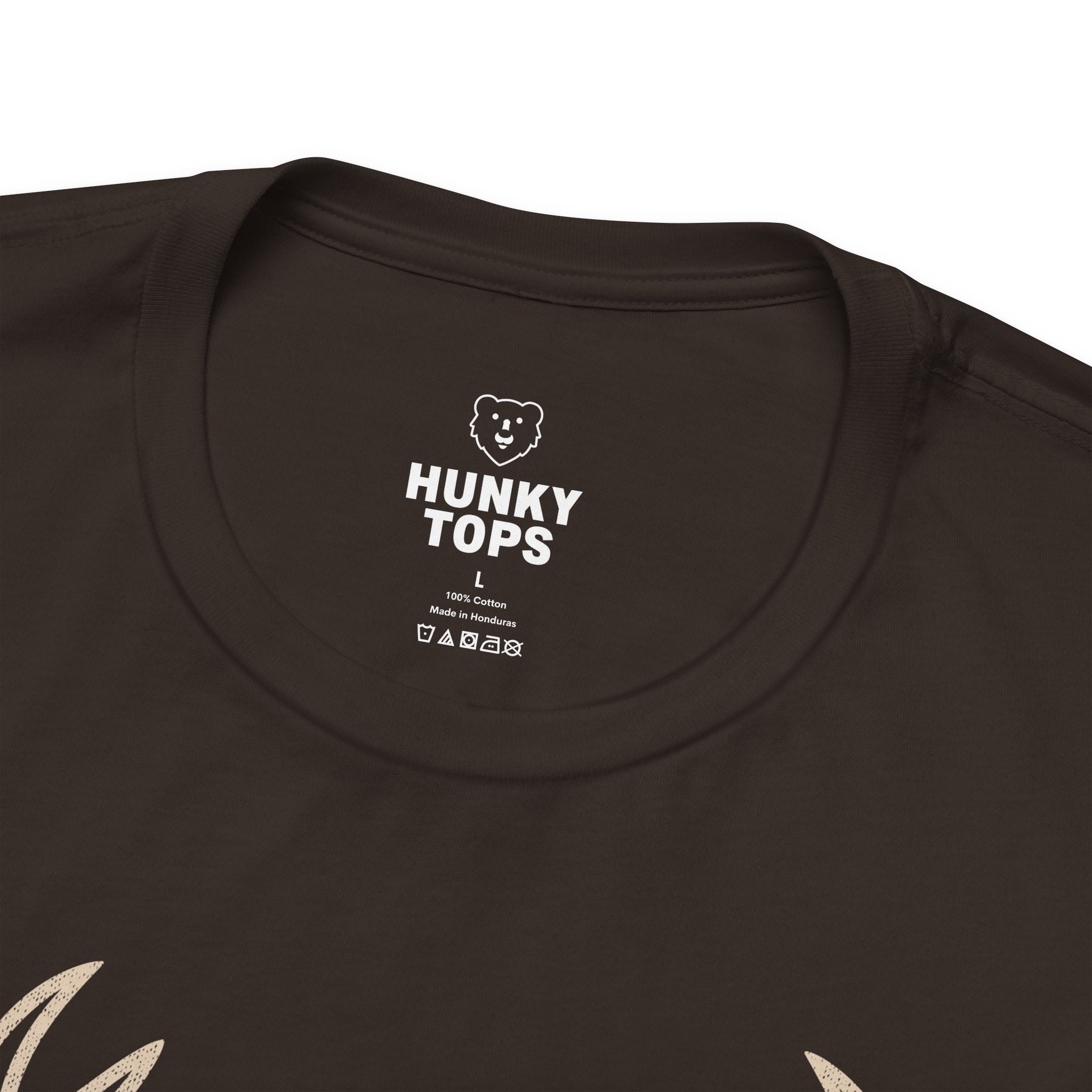 Gay And Horny T-Shirt - Hunky Tops #color_Brown