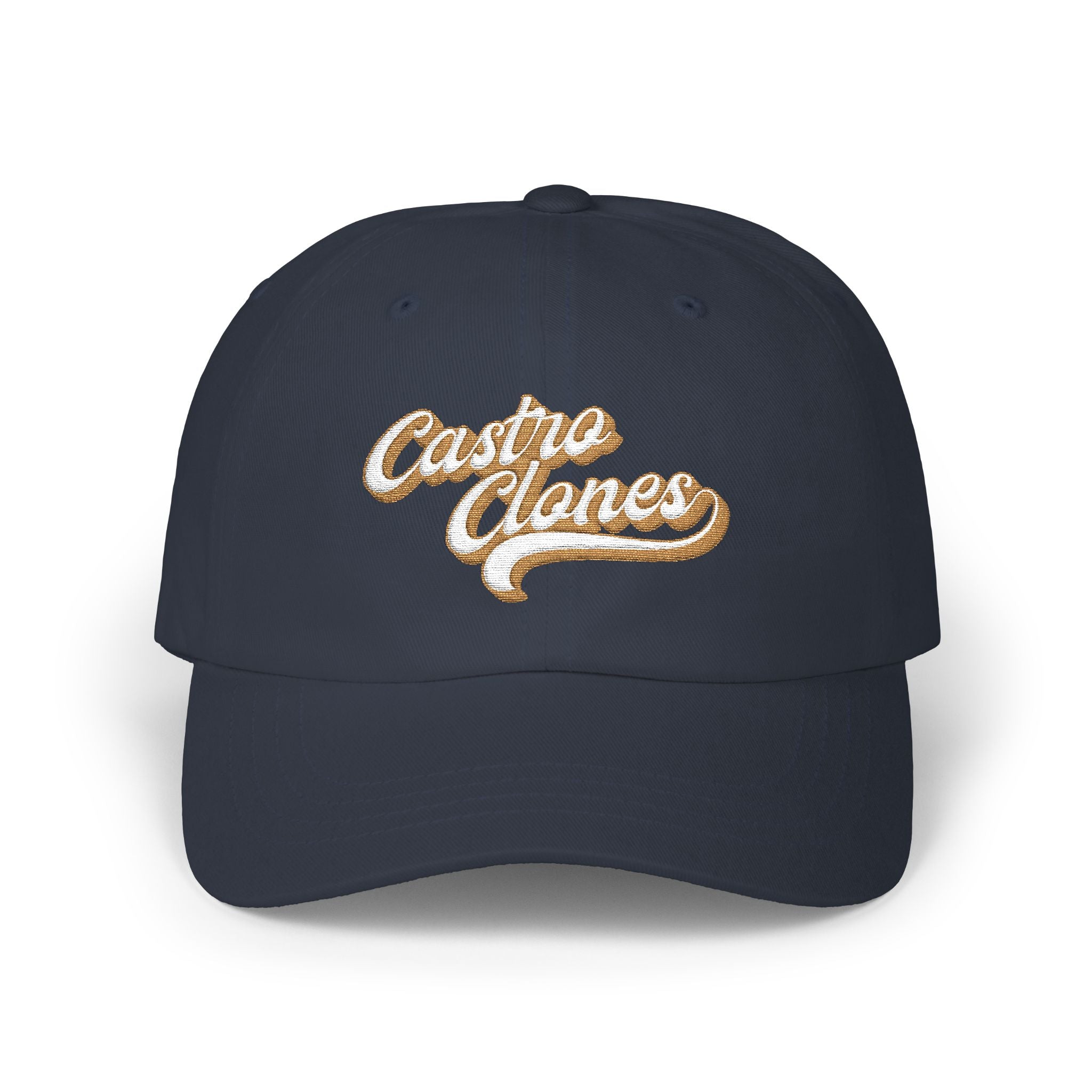 Castro Clones Embroidered Dad Cap - Printify #color_Navy