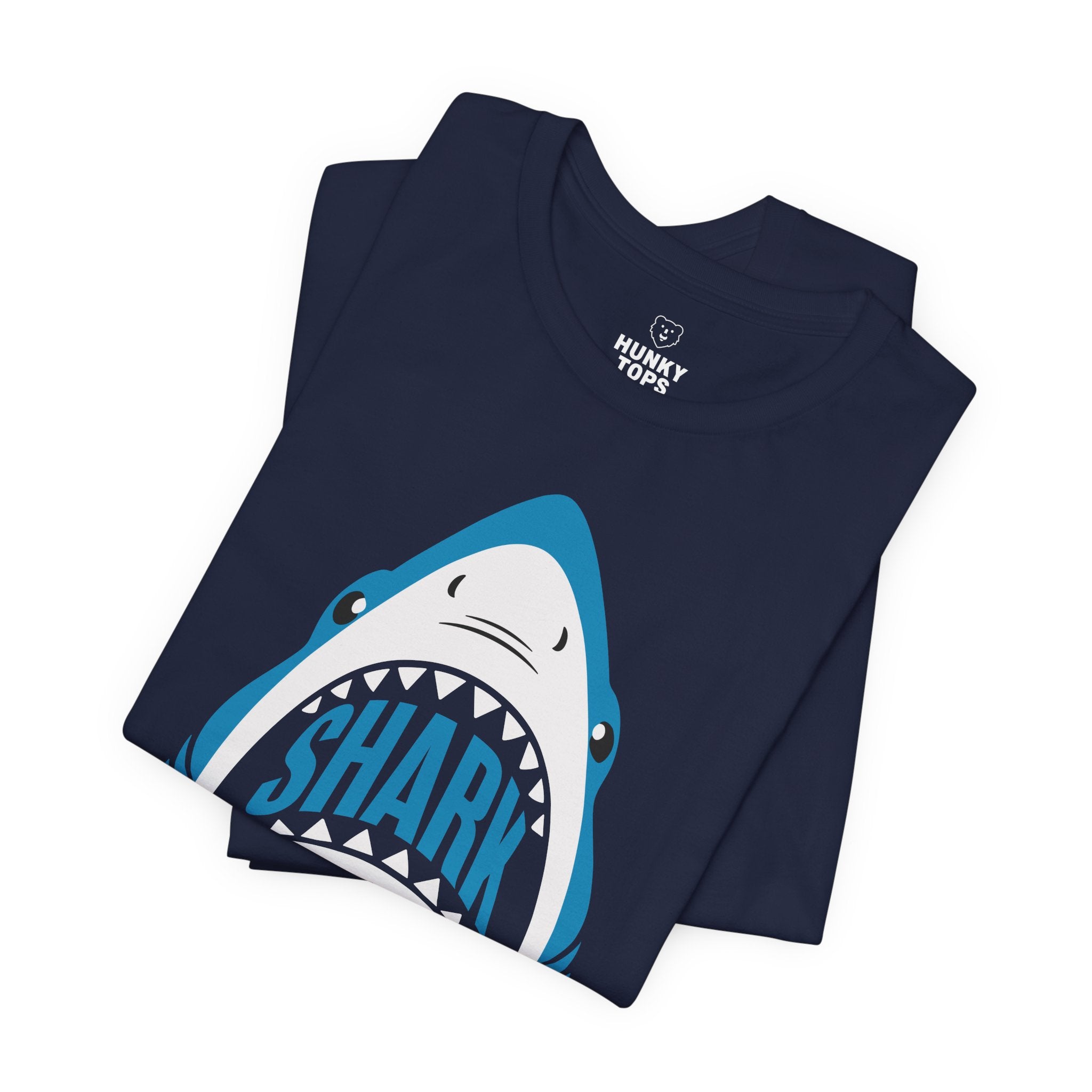Shark Daddy T-Shirt - Hunky Tops #color_Navy