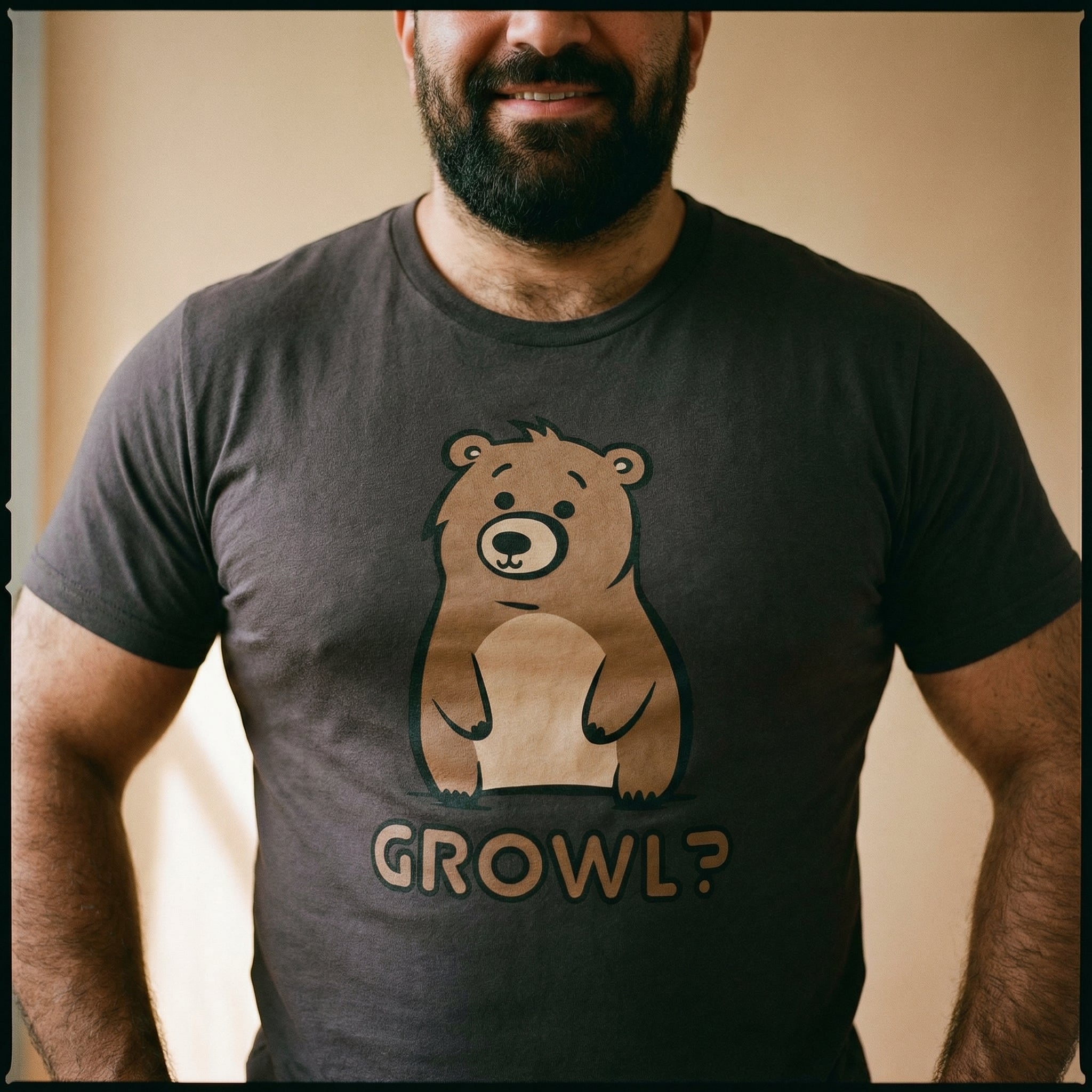 Growl Bear T-Shirt #color_Brown