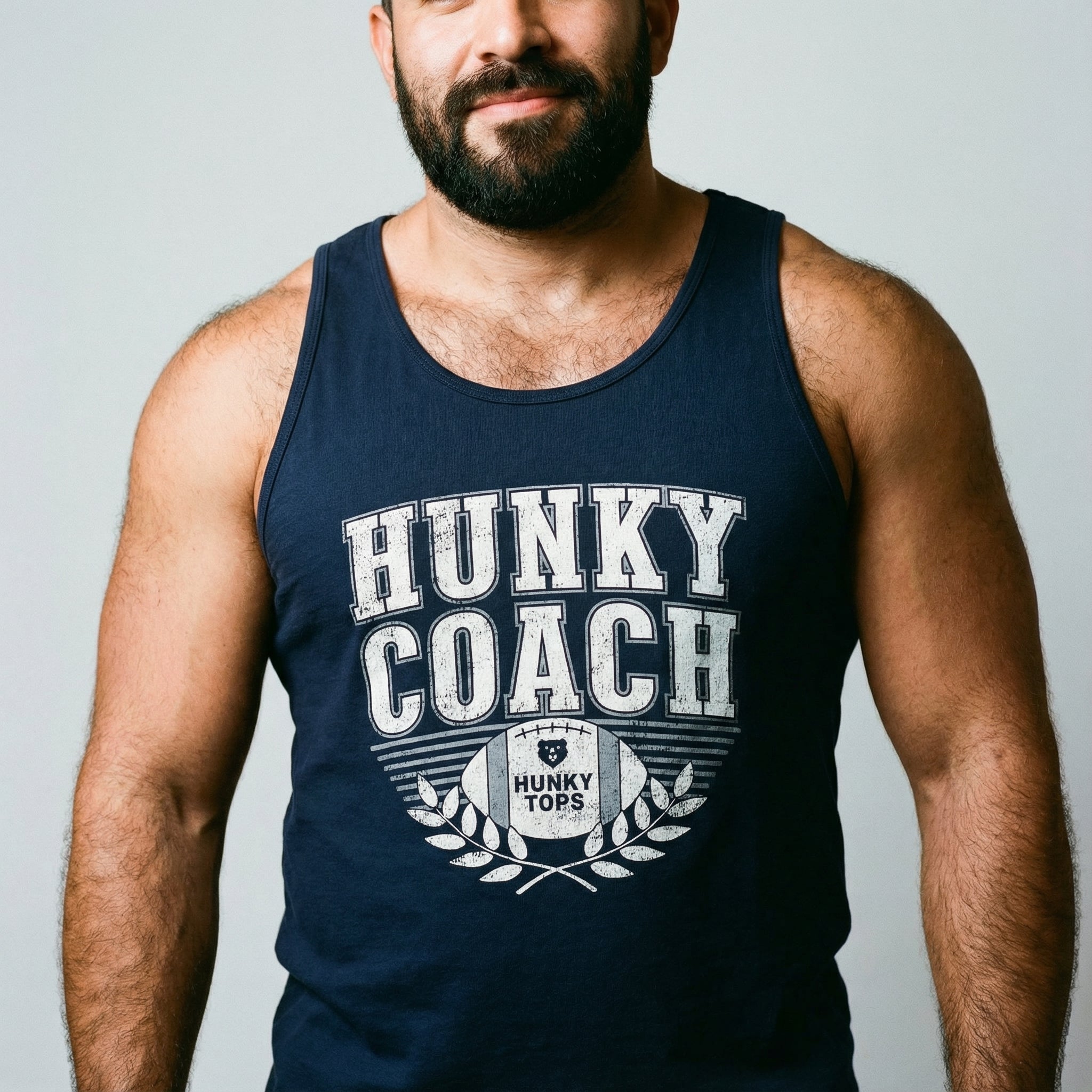 Hunky Coach Tank Top #color_Navy