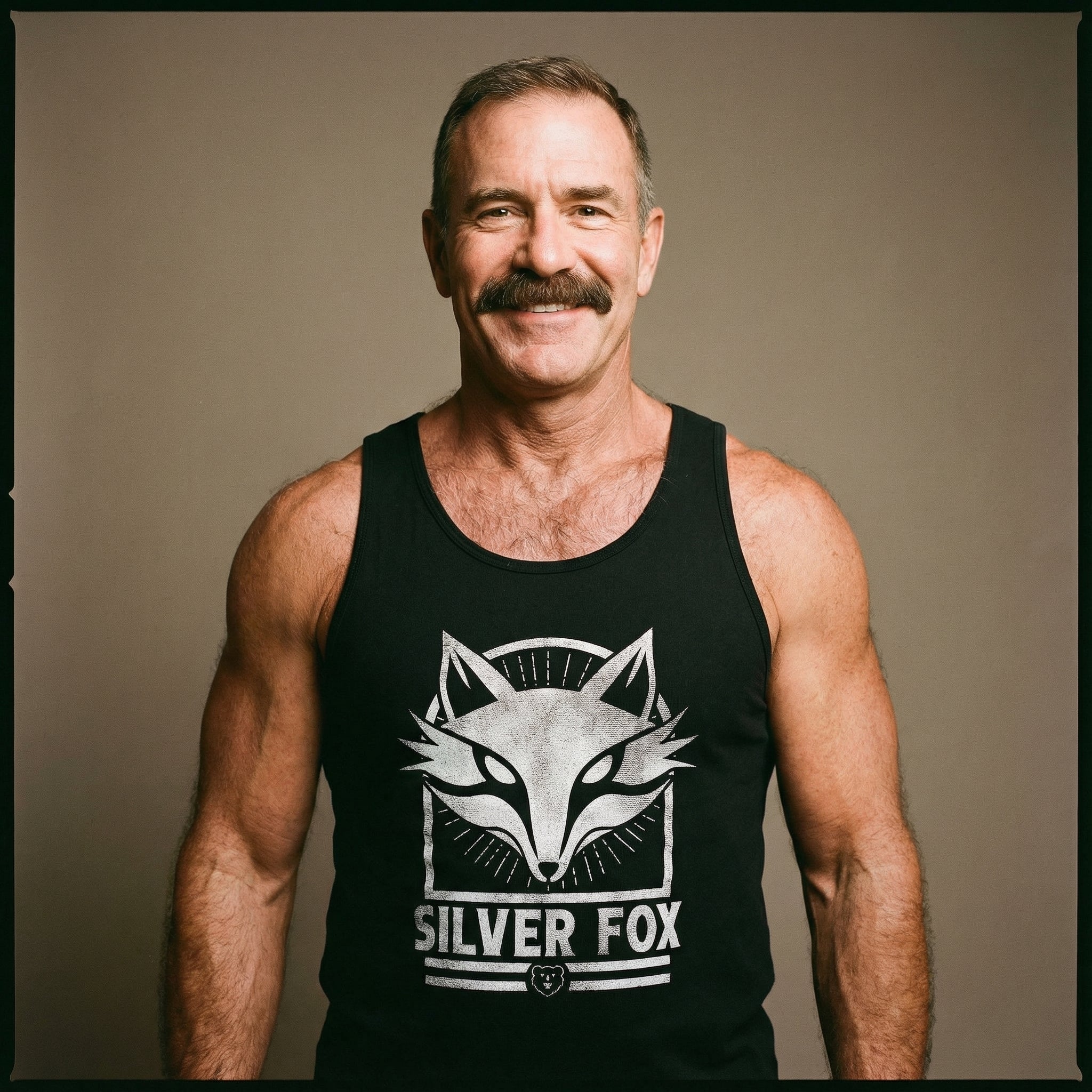 Silver Fox Tank Top #color_Black