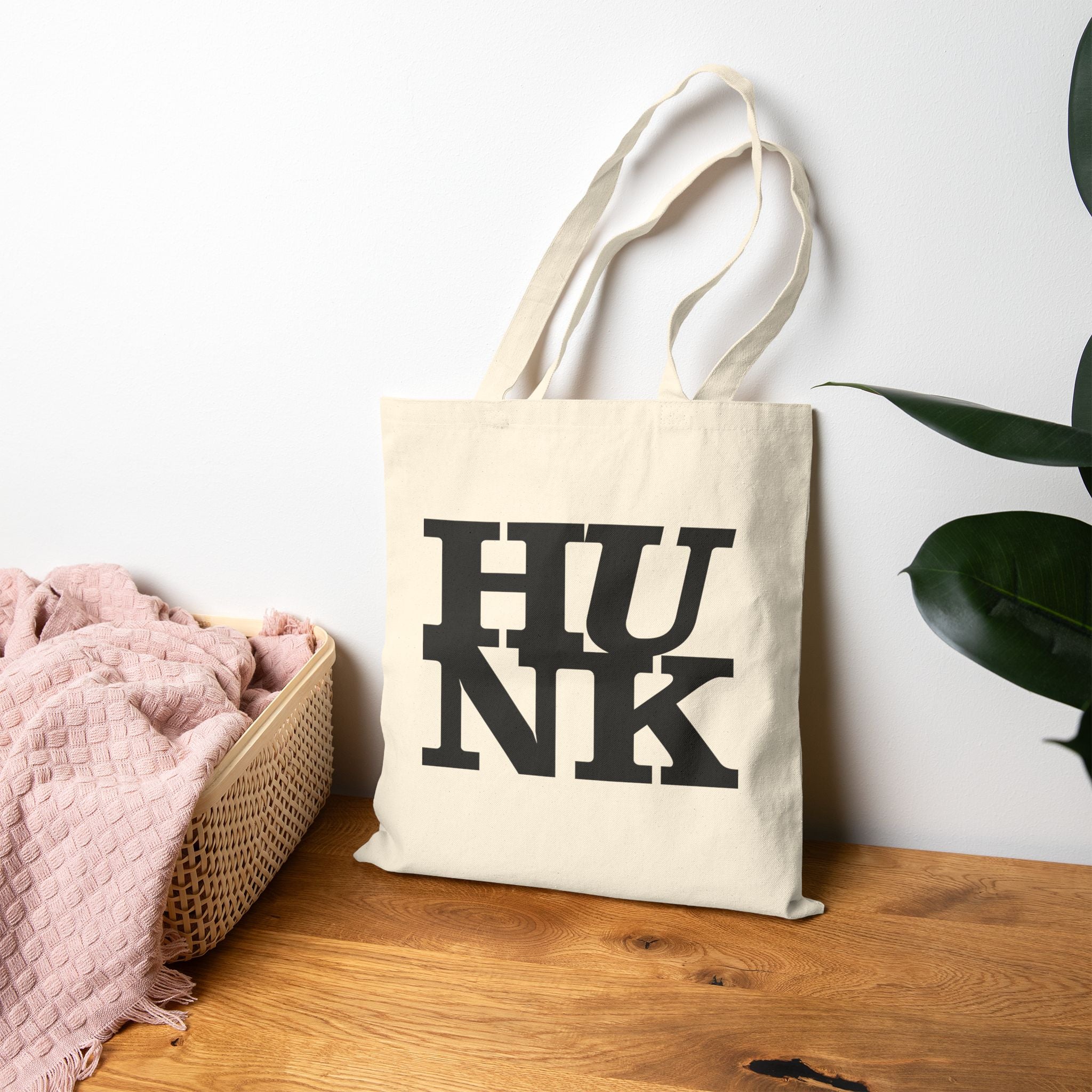 Hunk Canvas Tote Bag - Hunky Tops #color_Natural