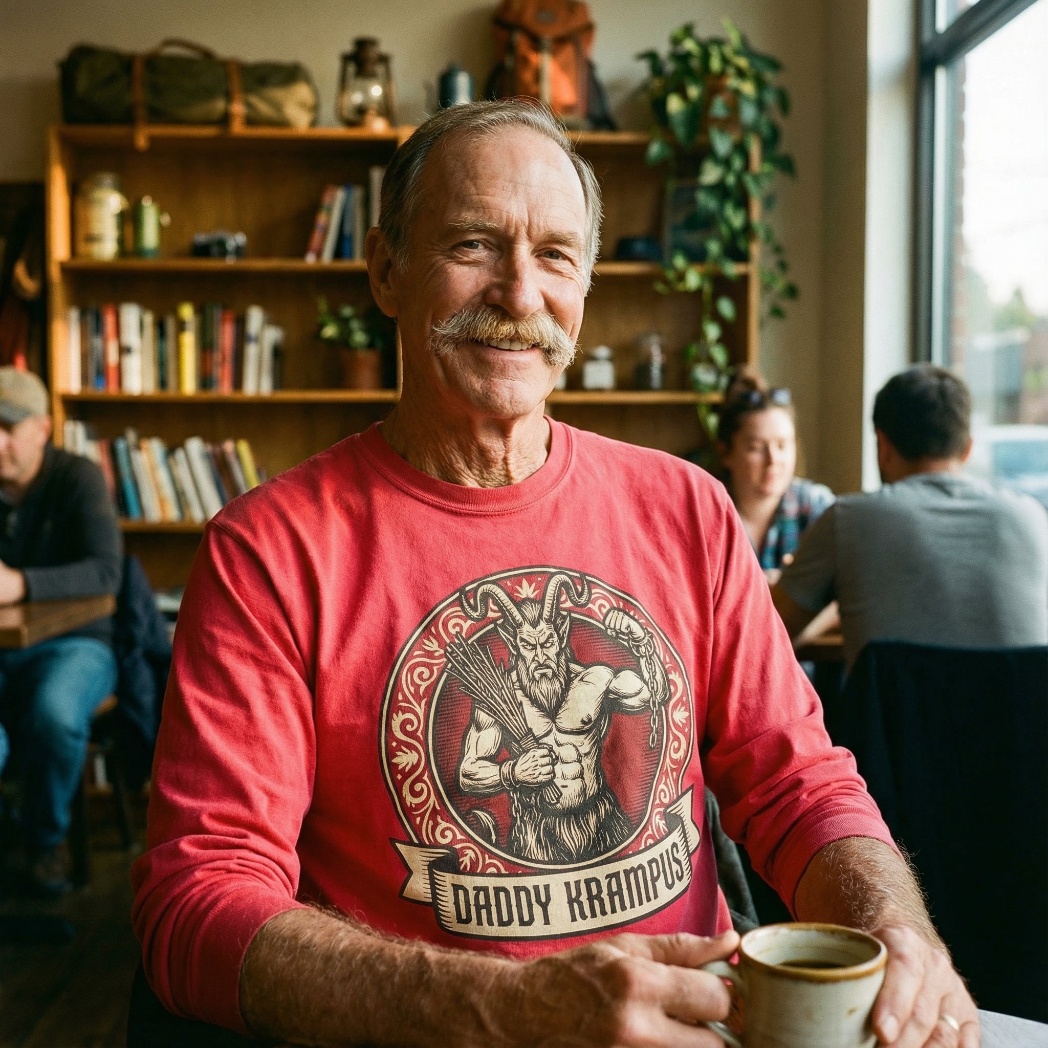 Daddy Krampus Long-Sleeve T-Shirt #color_Red