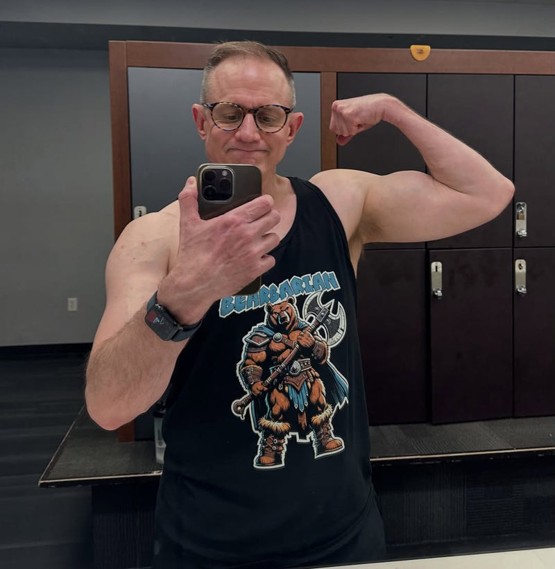 michael_d_kaiju wearing Hunky Tops