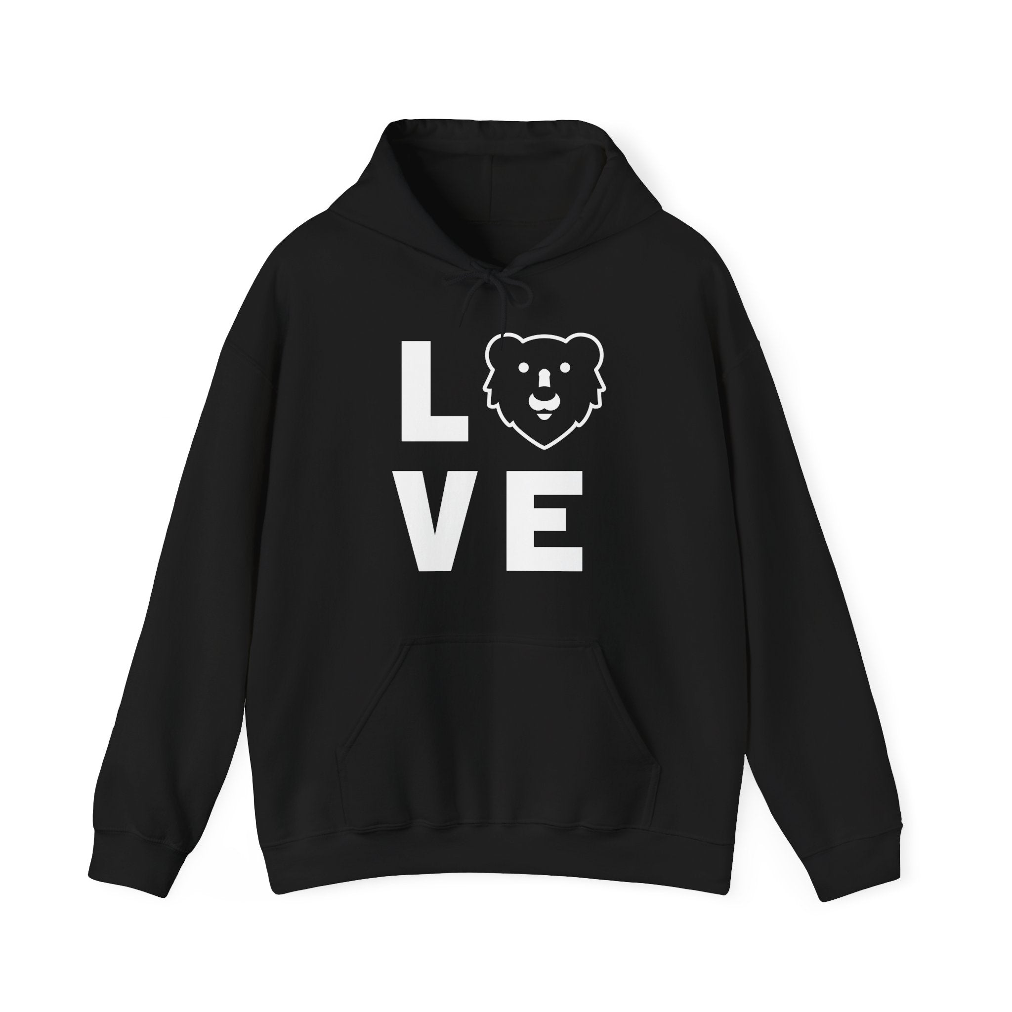 Love Hunky Tops Logo Hoodie - Hunky Tops #color_Black