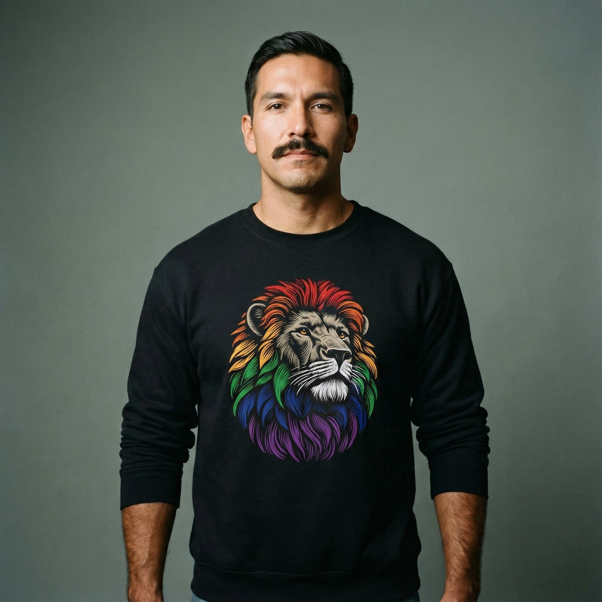 Pride Lion Sweatshirt #color_Black