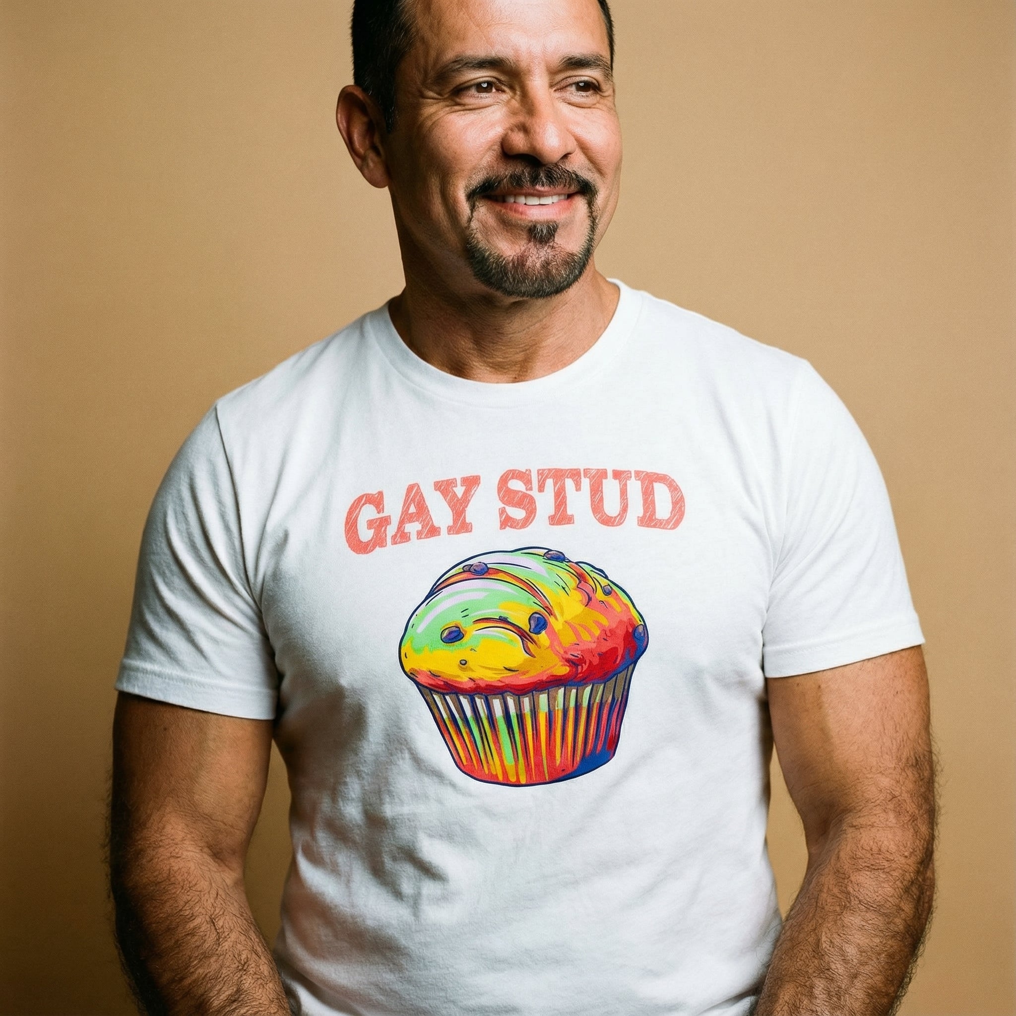 Gay Stud Muffin T-Shirt #color_White