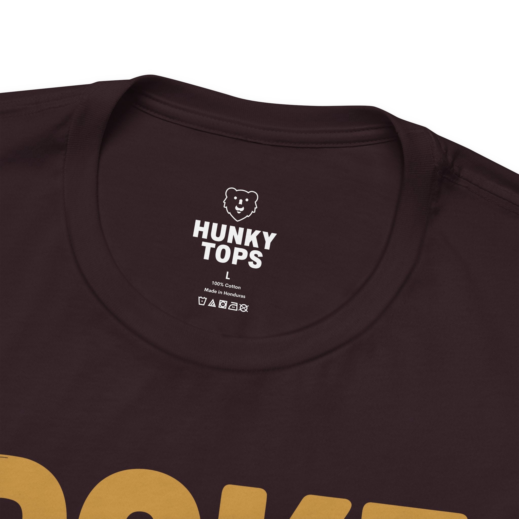 Poke The Bear T-Shirt - Hunky Tops #color_Oxblood Black