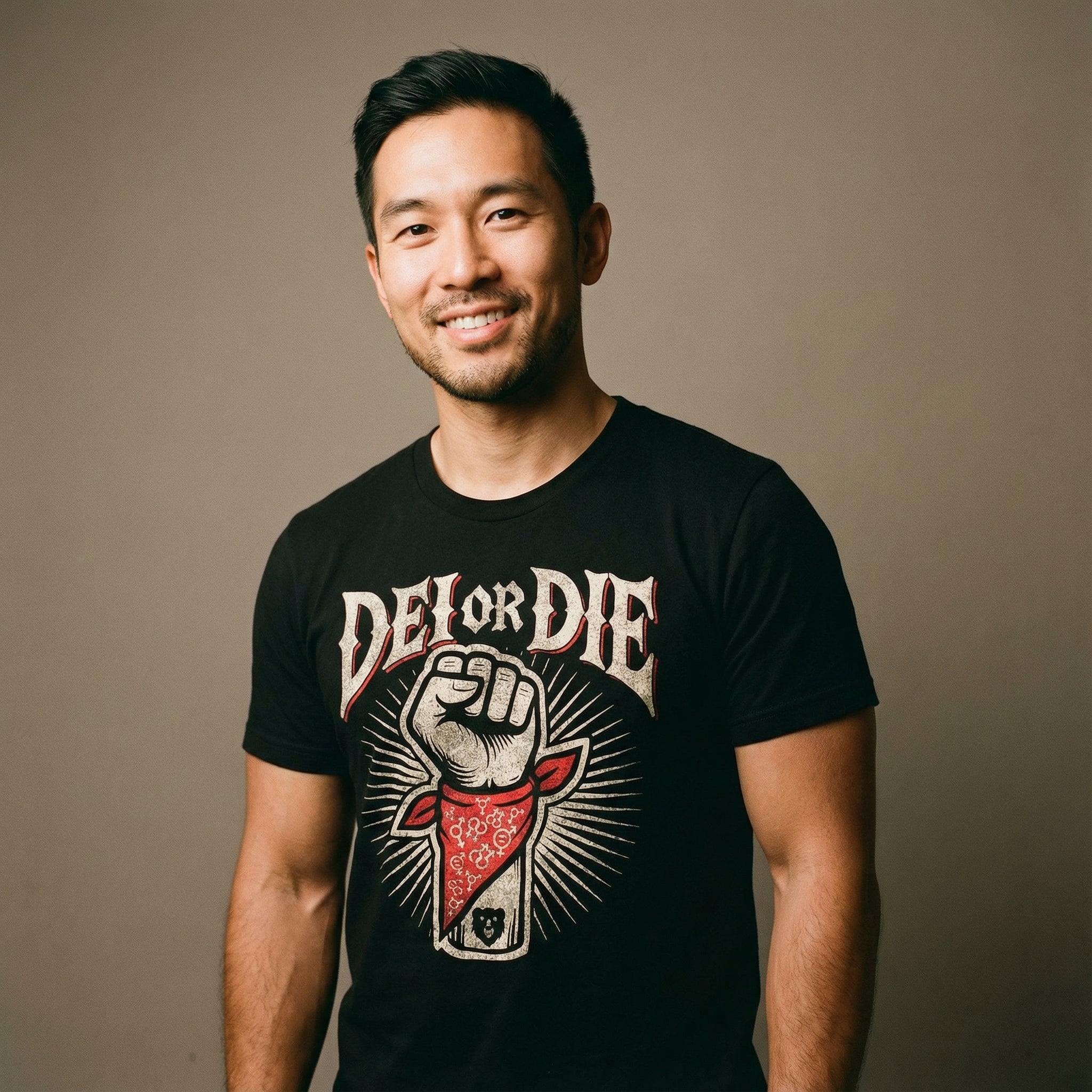 DEI OR DIE T-Shirt #color_Black