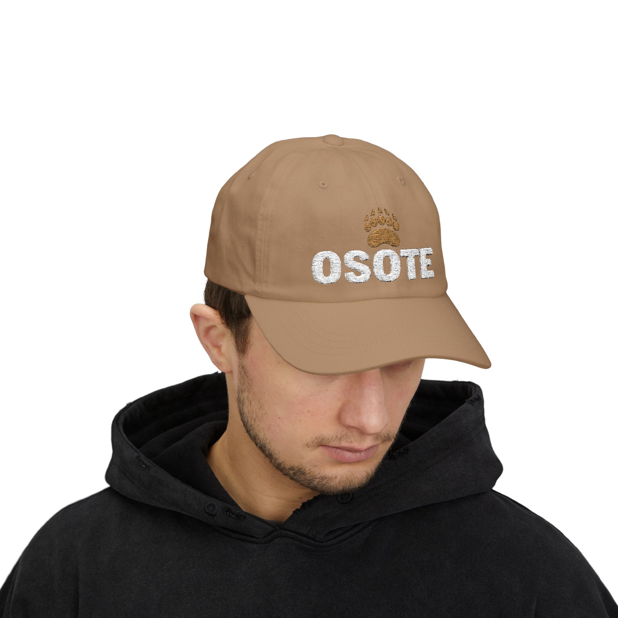 OSOTE Embroidered Dad Cap - Hunky Tops #color_Khaki