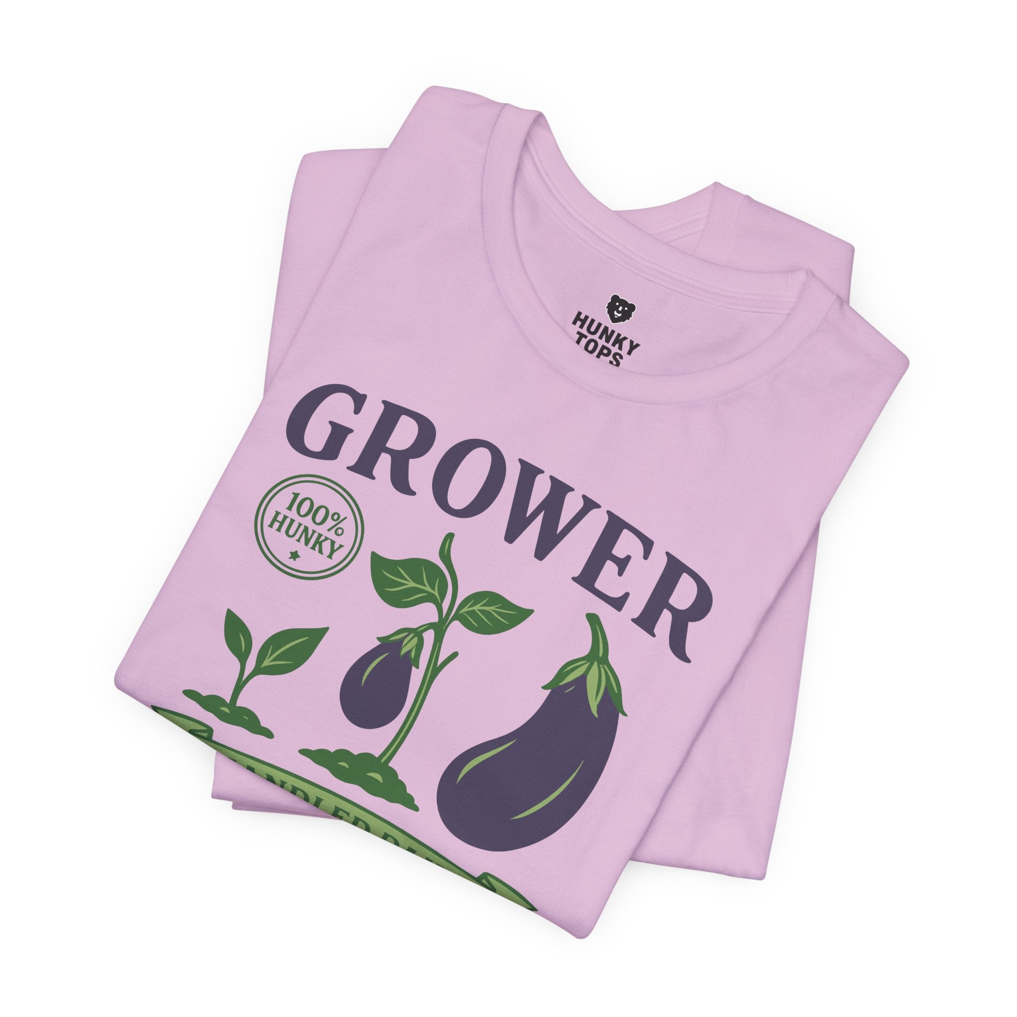 Grower Vintage Eggplant T-Shirt - Hunky Tops #color_Lilac