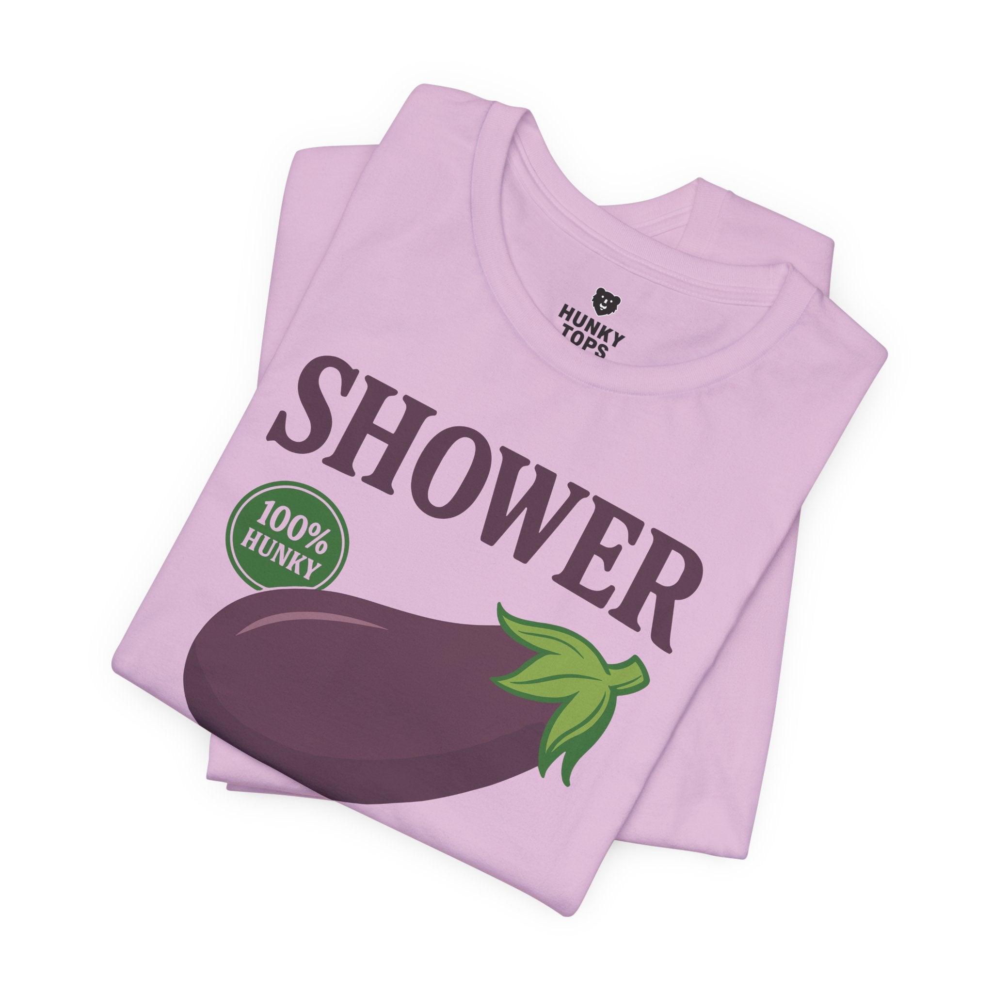 Shower Vintage Eggplant T-Shirt - Hunky Tops #color_Lilac