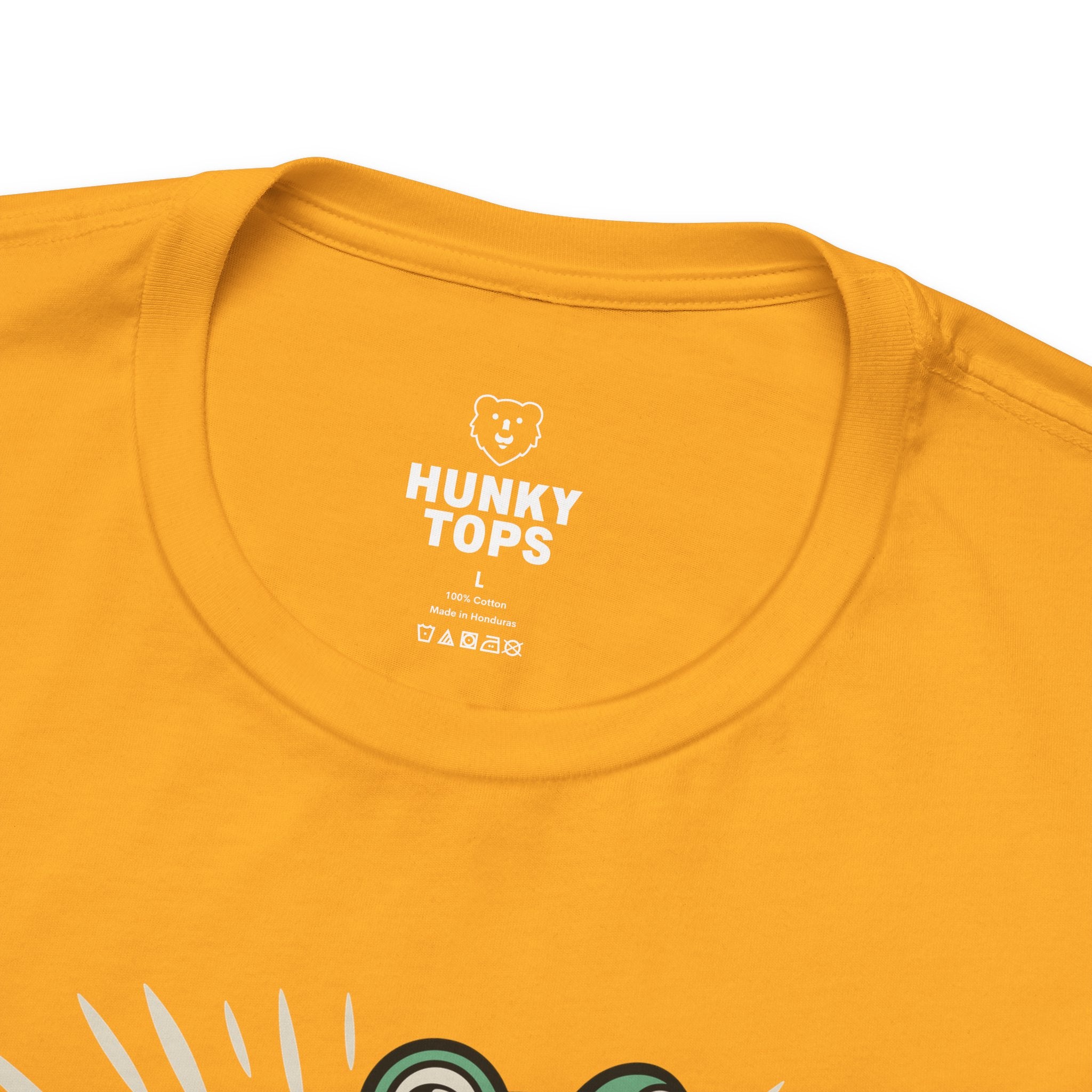 No ICE Frog T-Shirt - Hunky Tops #color_Gold