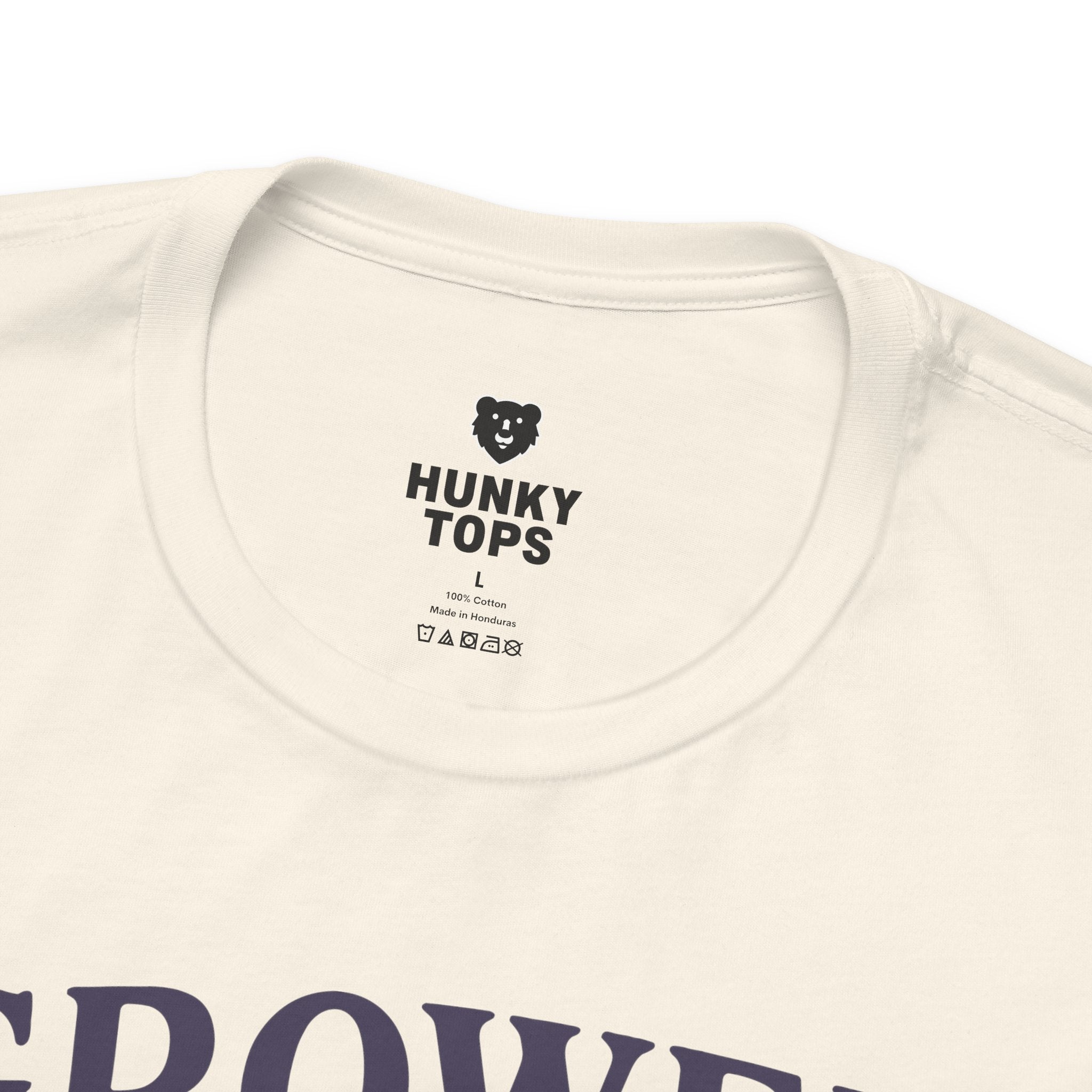 Grower Vintage Eggplant T-Shirt - Hunky Tops #color_Natural