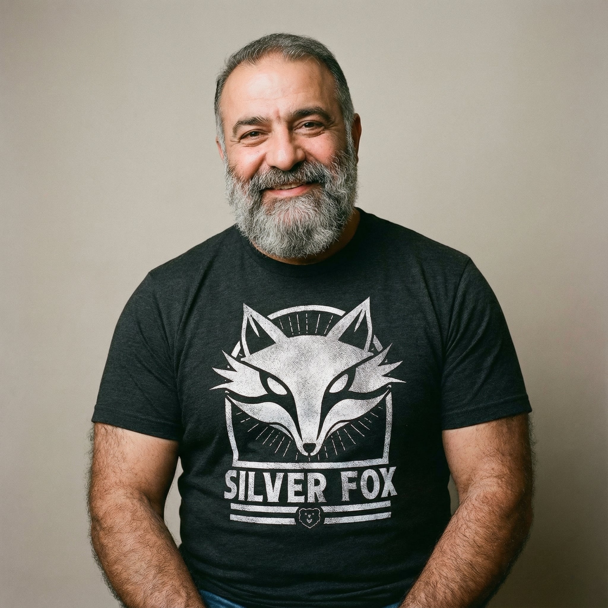 Silver Fox T-Shirt #color_Black Heather