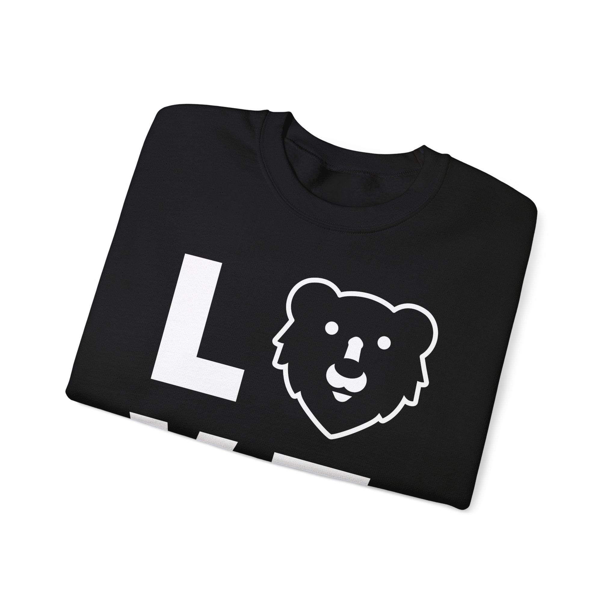 Love Hunky Tops Logo Sweatshirt - Hunky Tops #color_Black