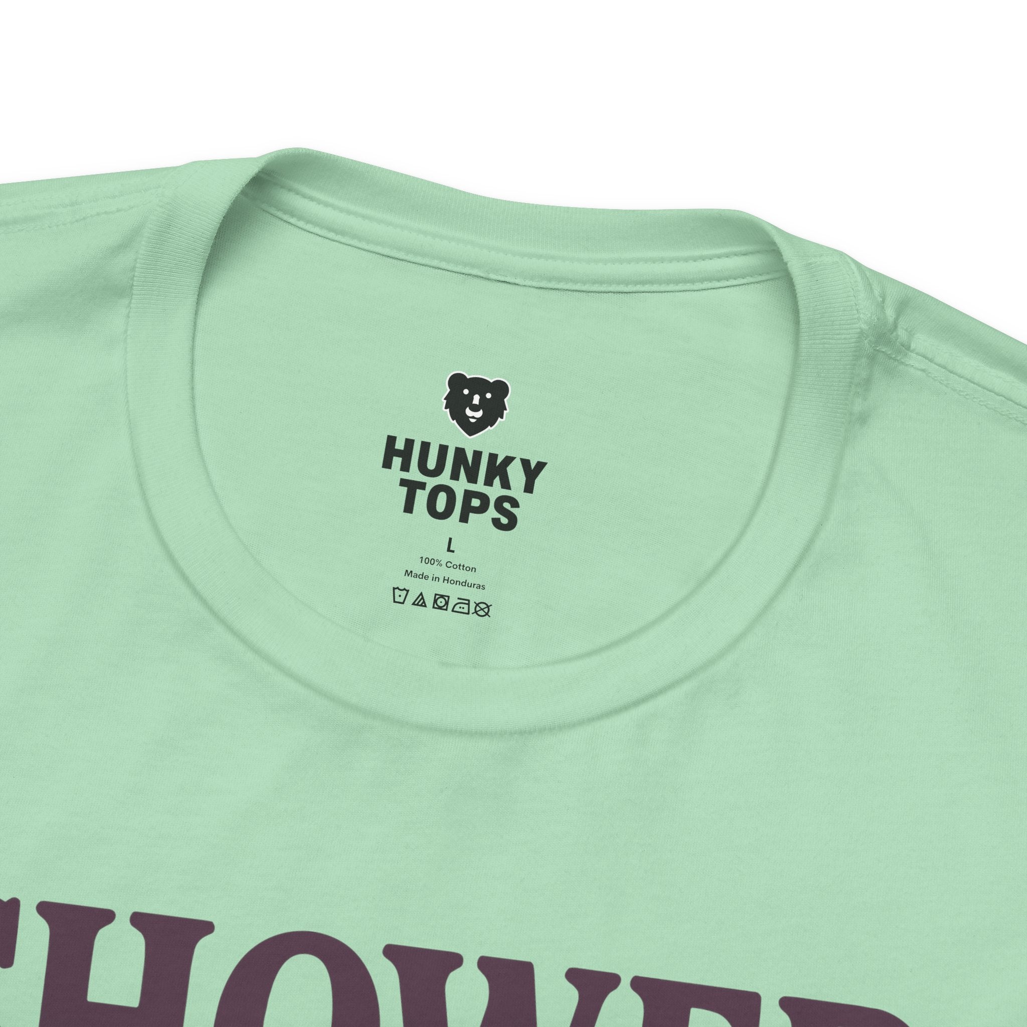 Shower Vintage Eggplant T-Shirt - Hunky Tops #color_Mint