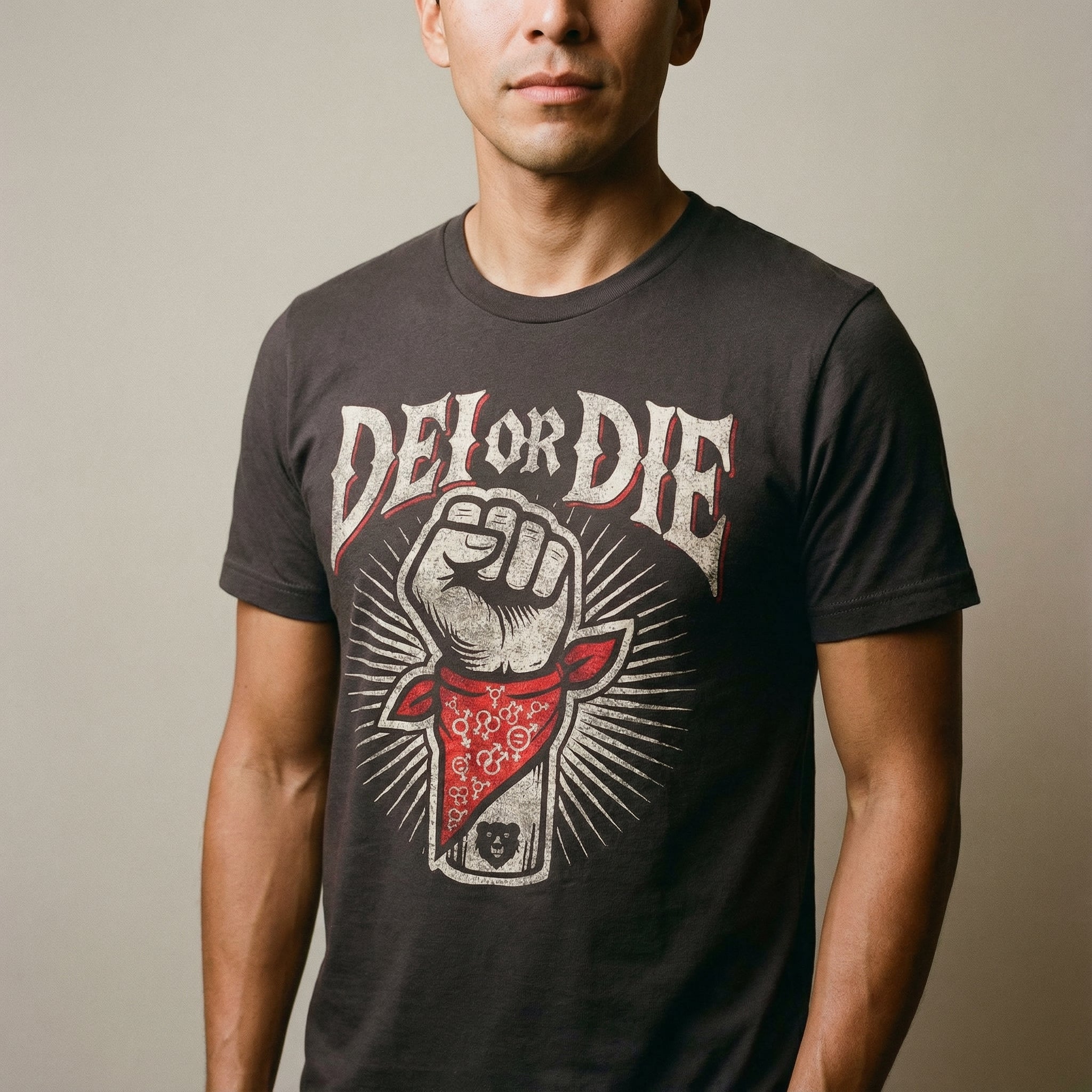 DEI OR DIE T-Shirt #color_Brown
