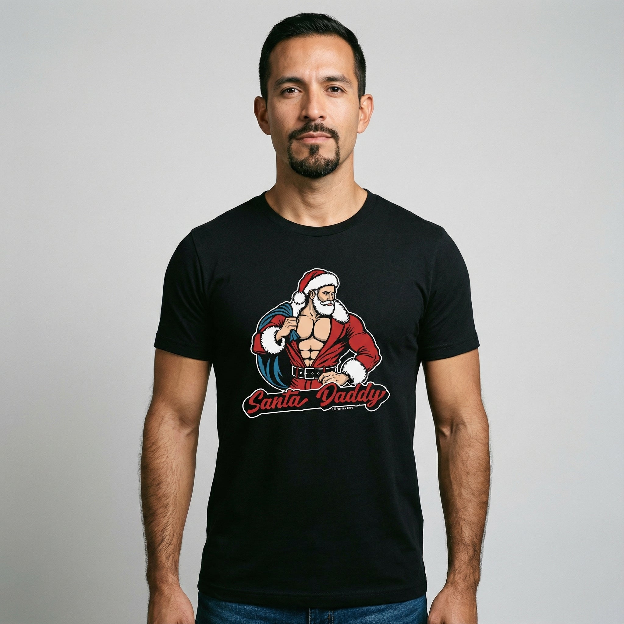 Santa Daddy Holiday T-Shirt #color_Black