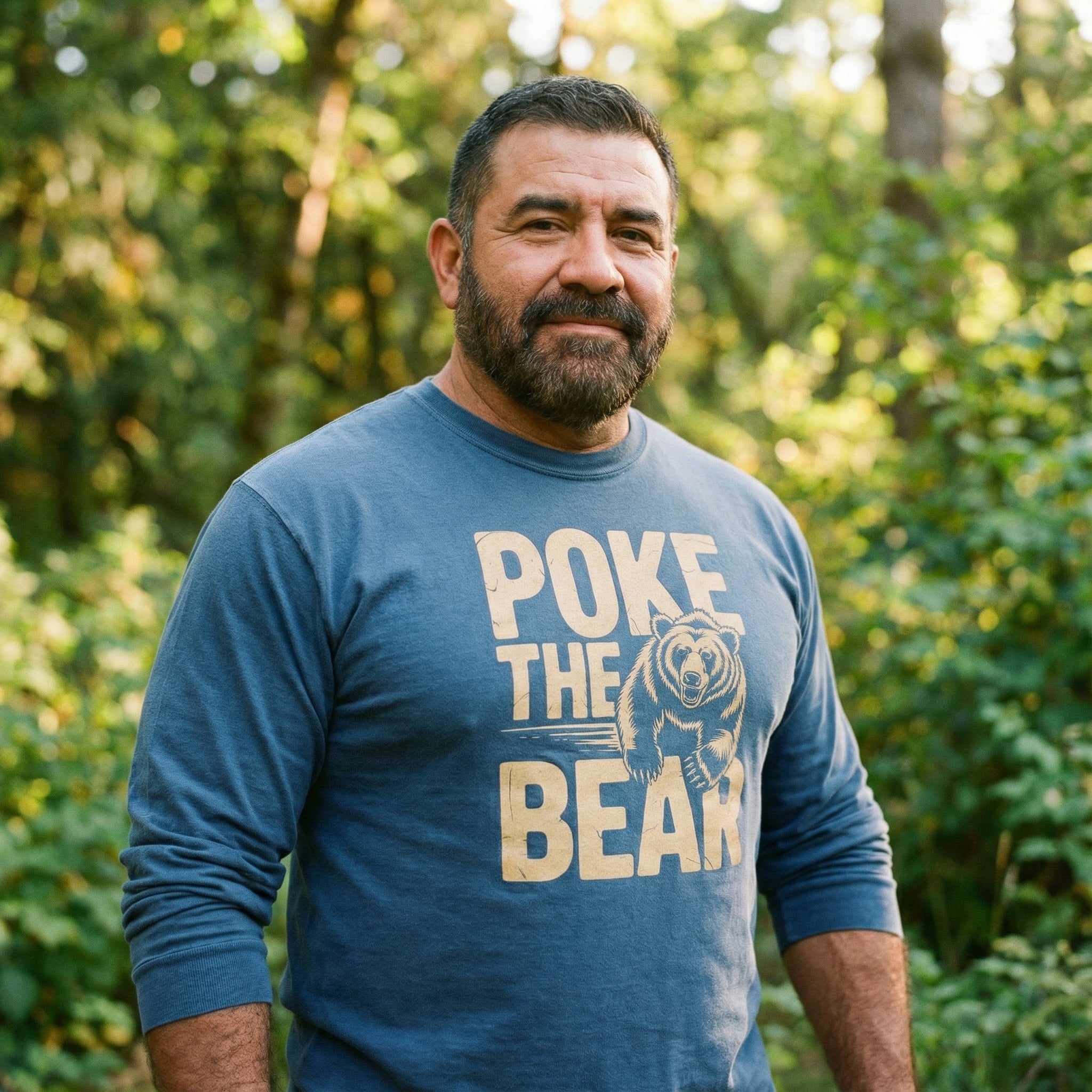 Poke the Bear Long-Sleeve T-Shirt #color_True Navy