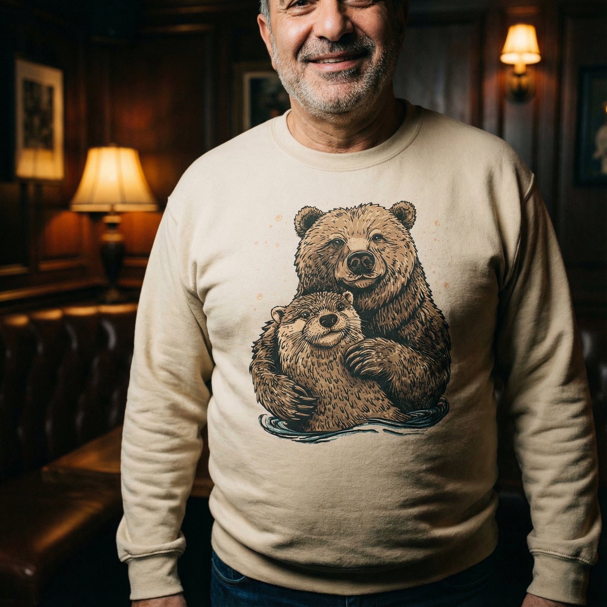 Bear + Otter Sweatshirt #color_Sand