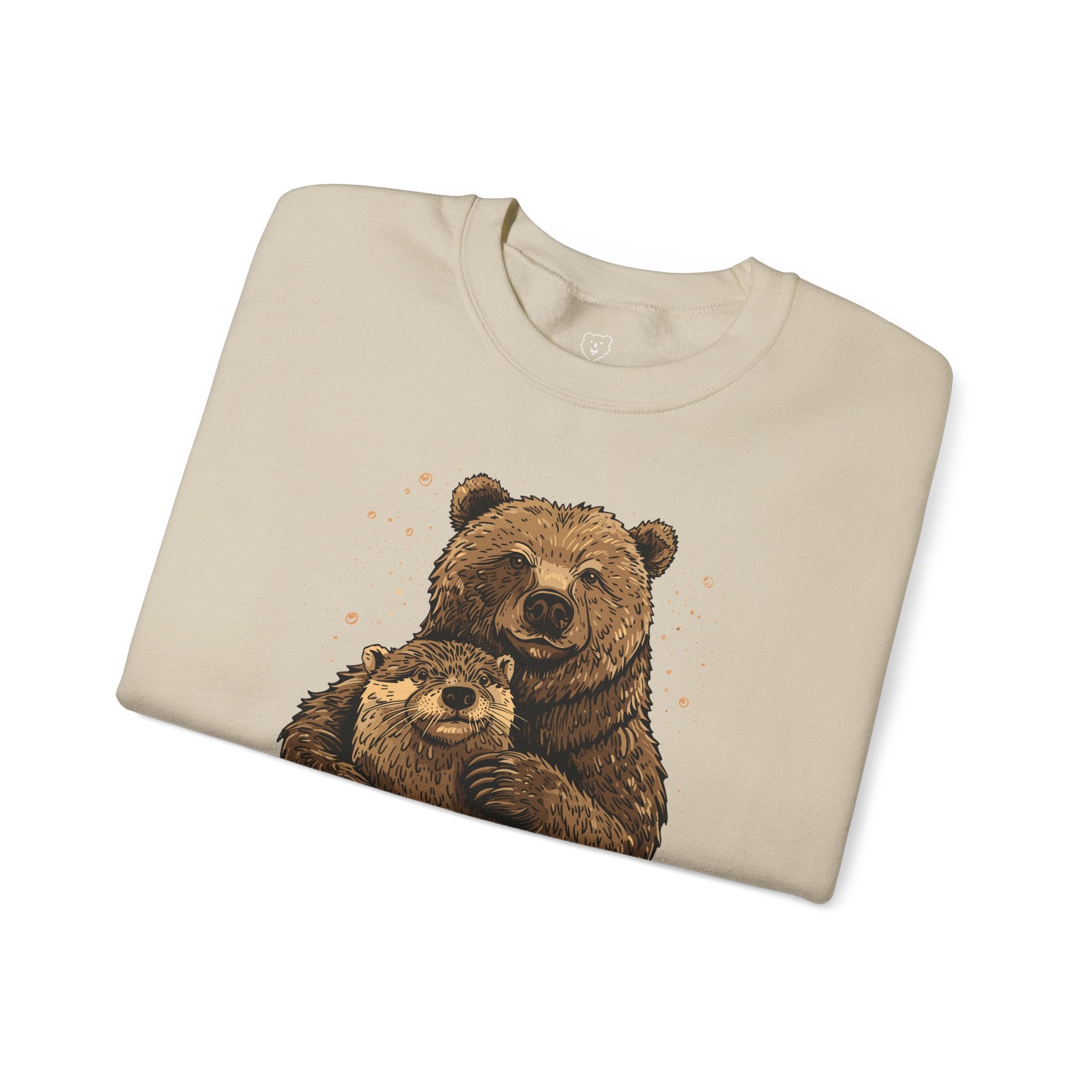 Bear + Otter Sweatshirt - Hunky Tops #color_Sand