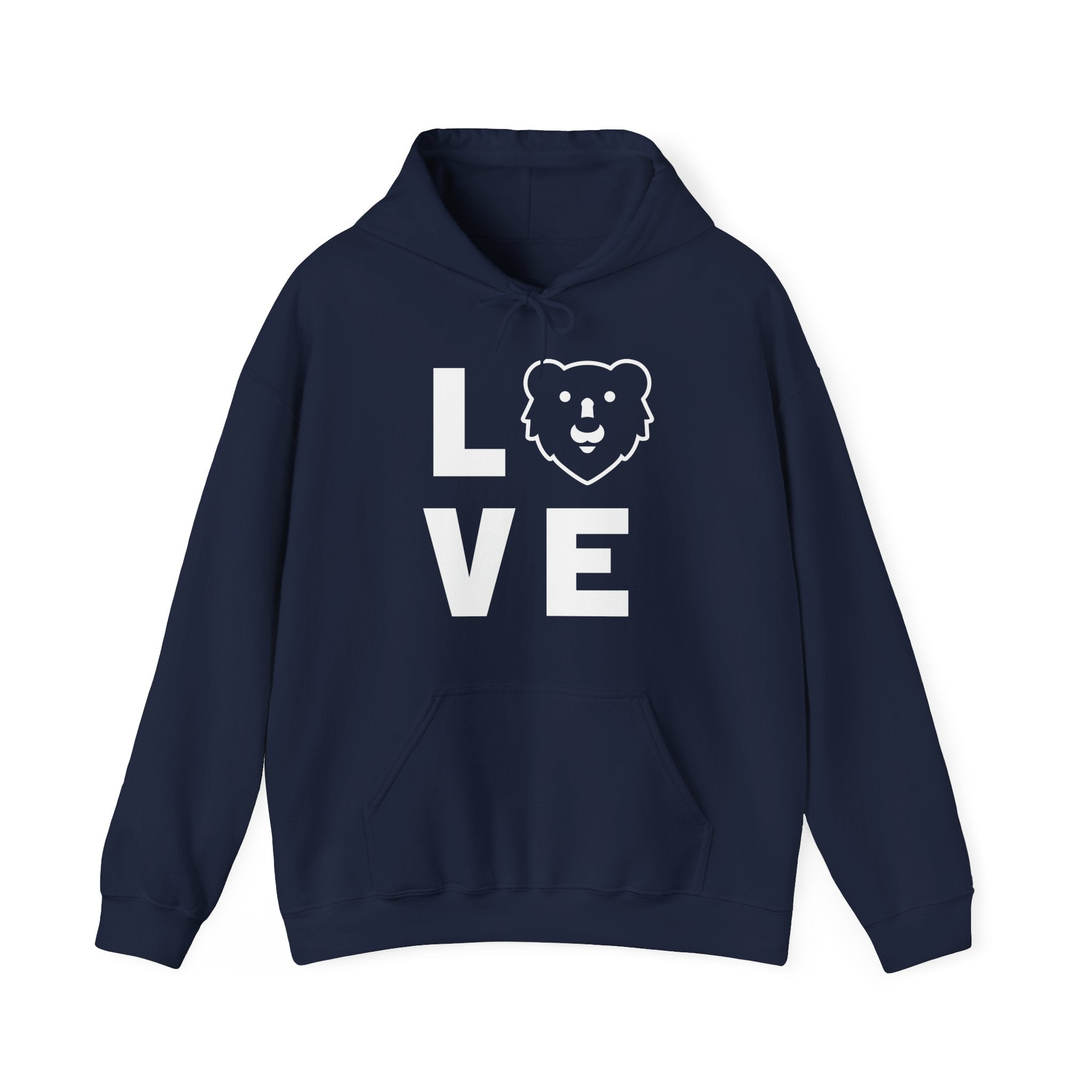 Love Hunky Tops Logo Hoodie - Hunky Tops #color_Navy