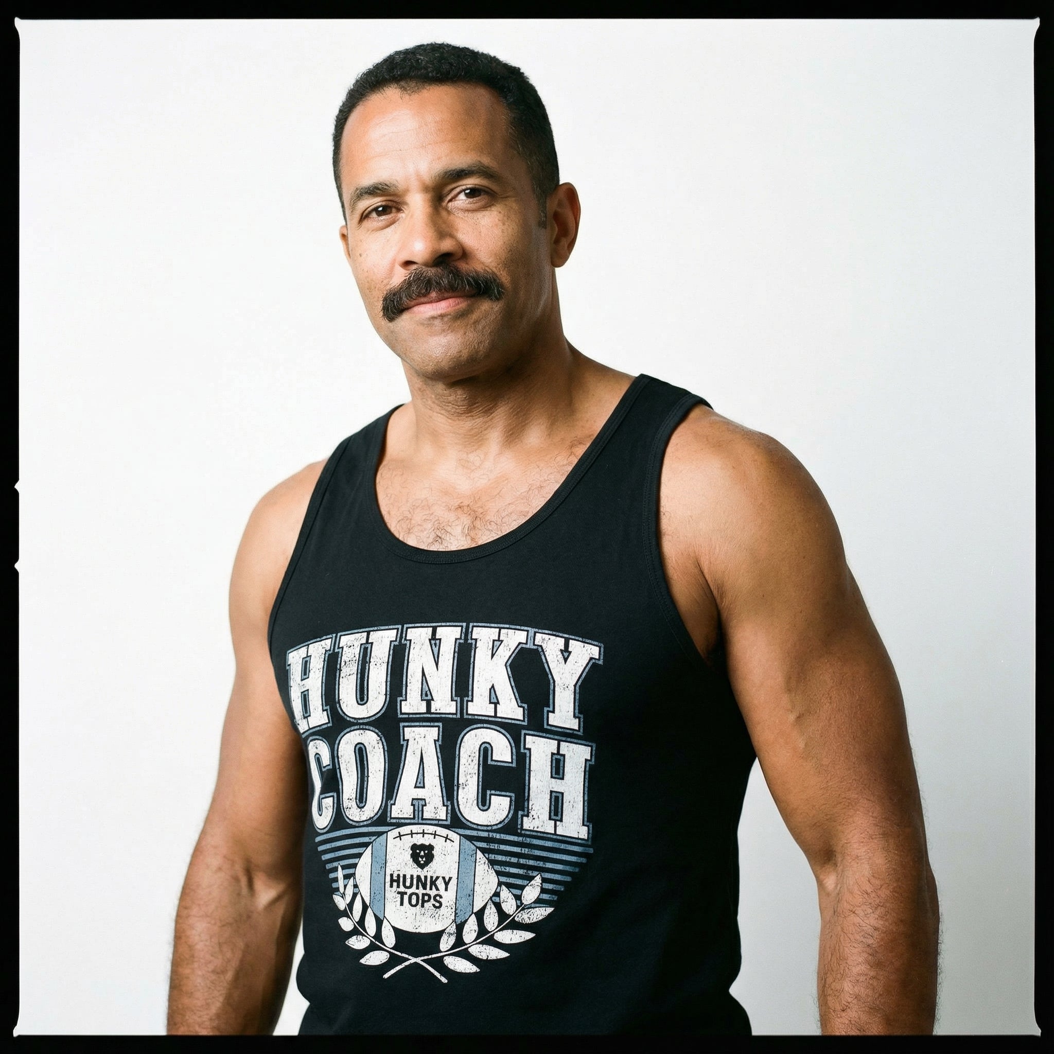 Hunky Coach Tank Top #color_Charcoal Black TriBlend